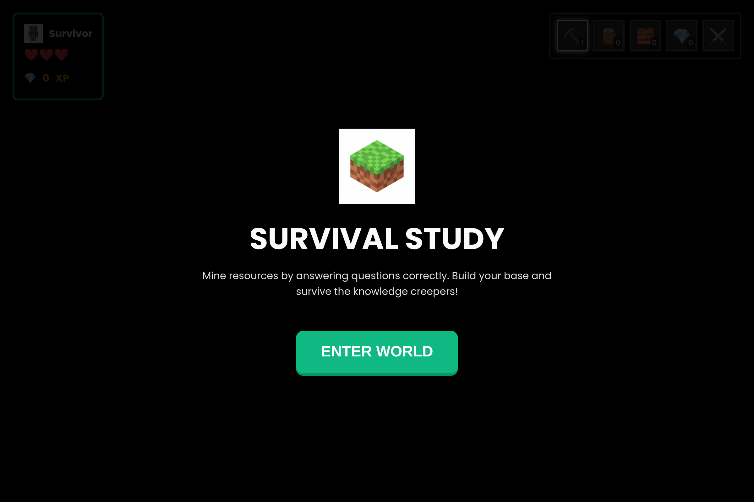 Block Survival Study mini app