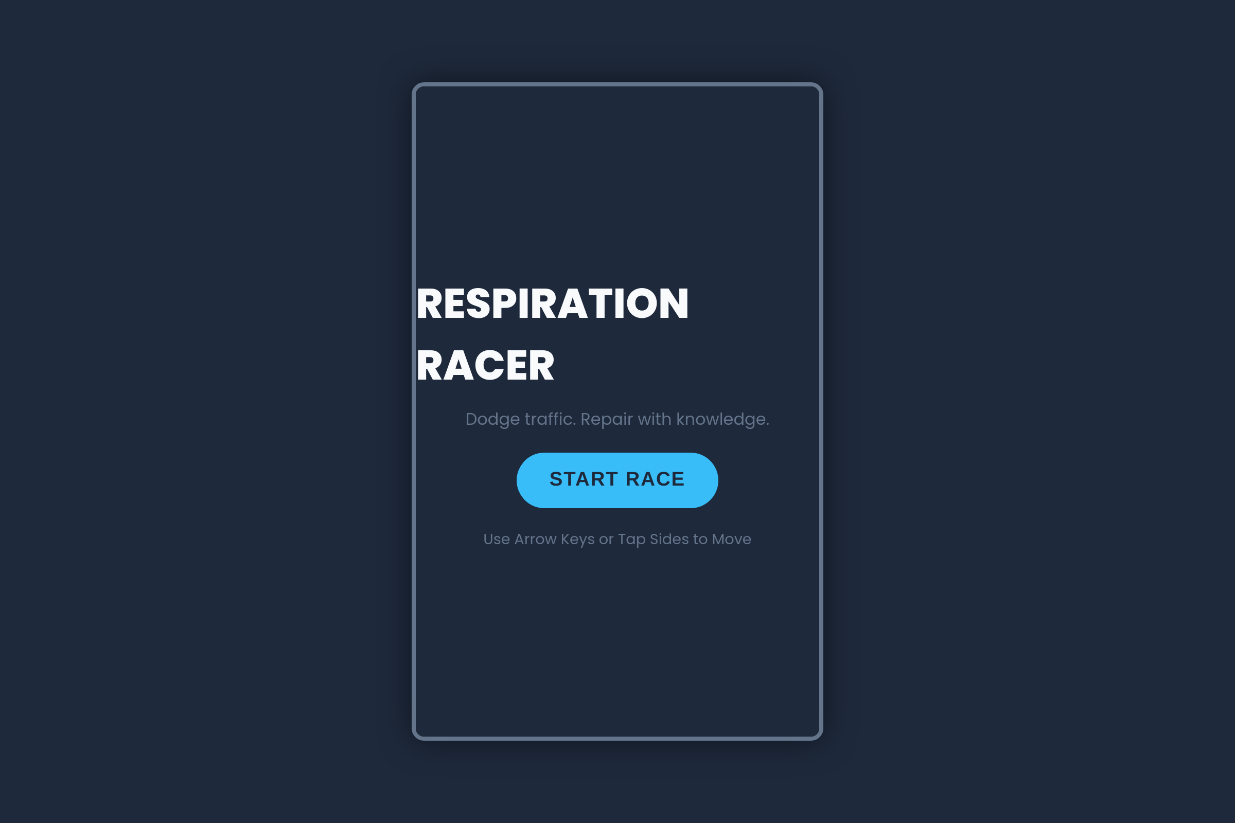 Respiration Racer mini app