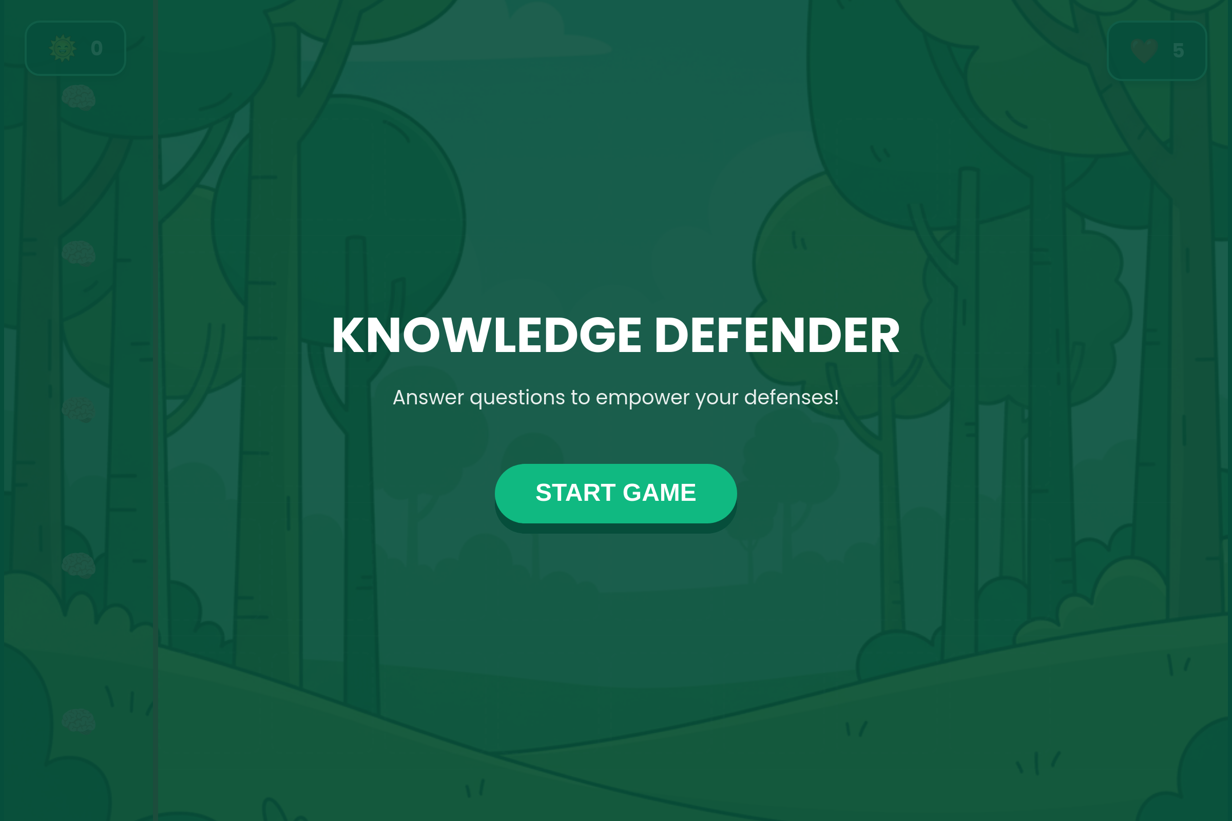 Brain Defense mini app