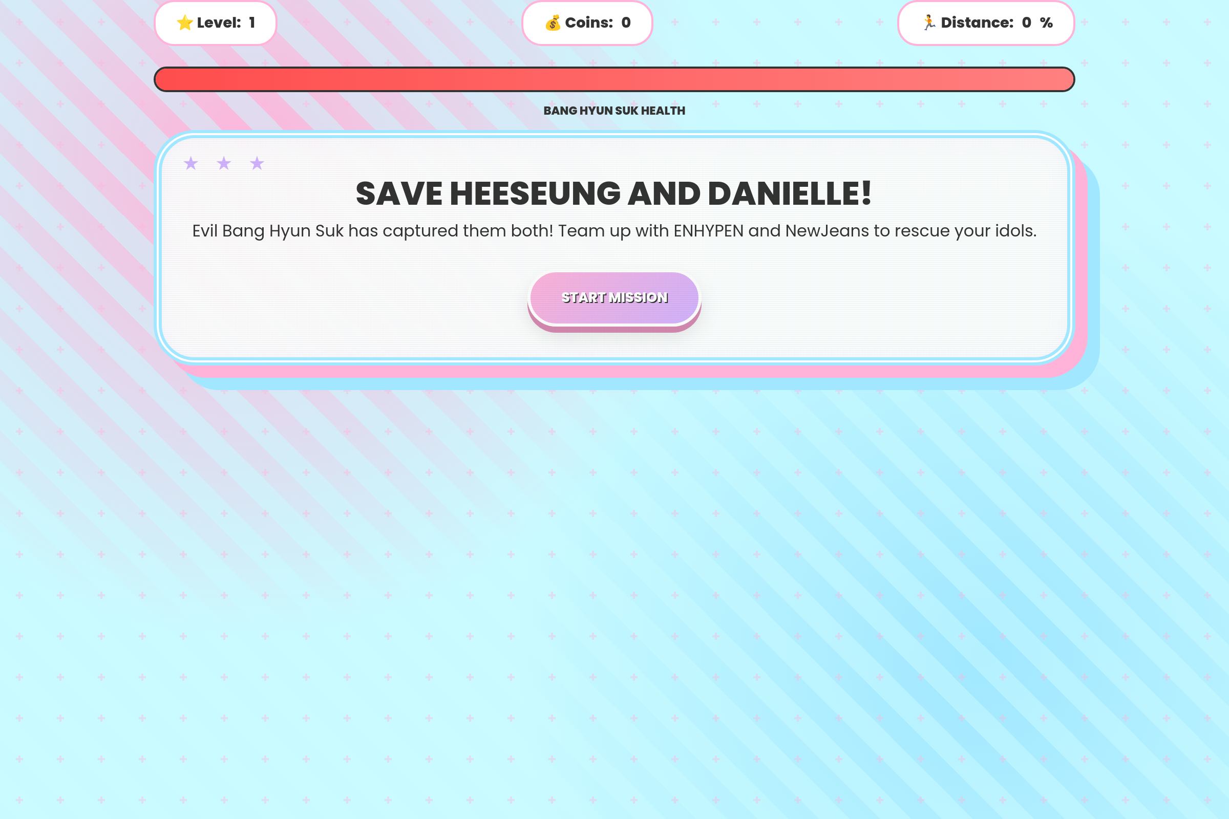 Save DANIELLE and ENHYPEN from BANG POTATO mini app