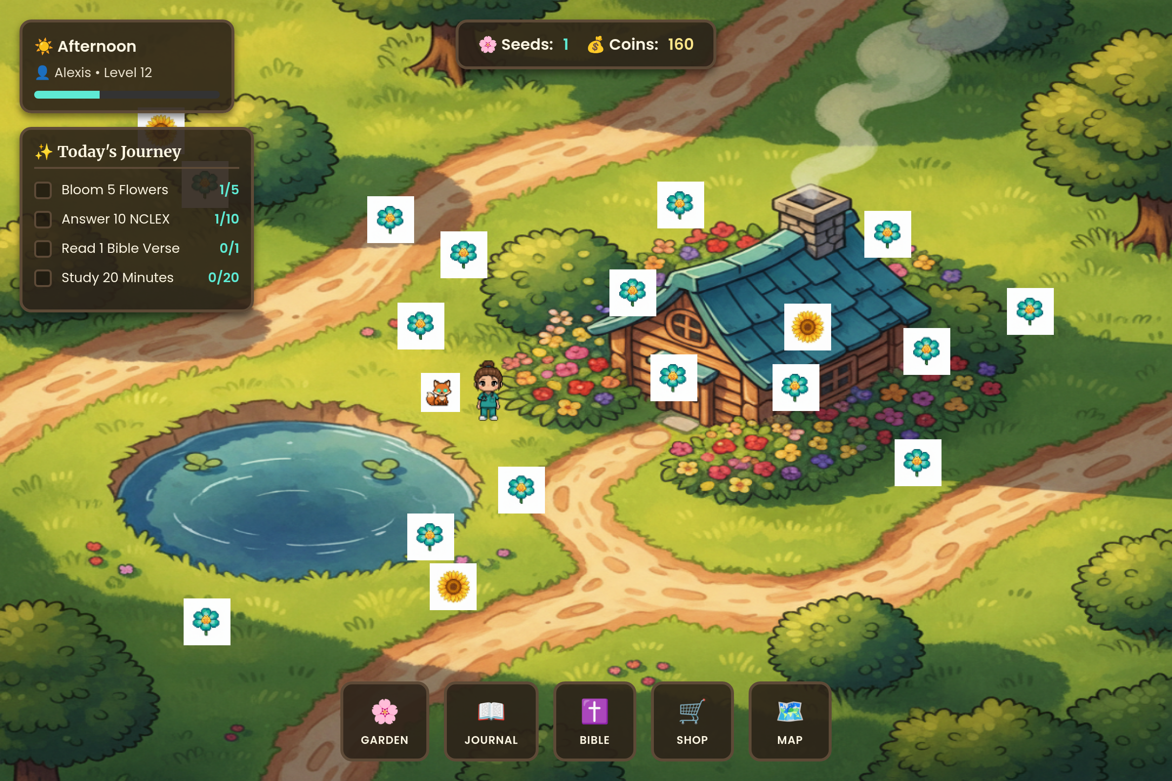 Memory Garden mini app