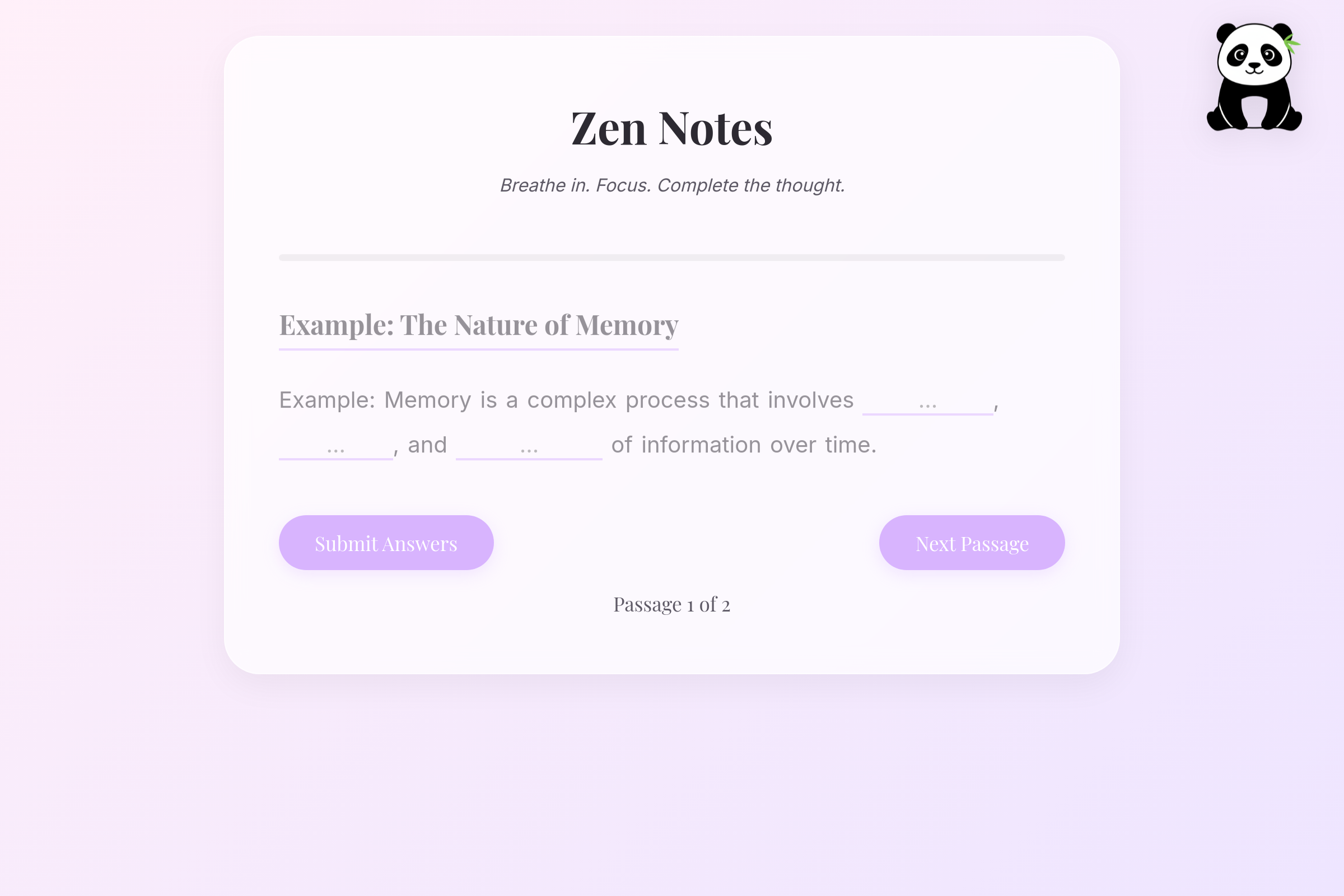 Zen Fill mini app
