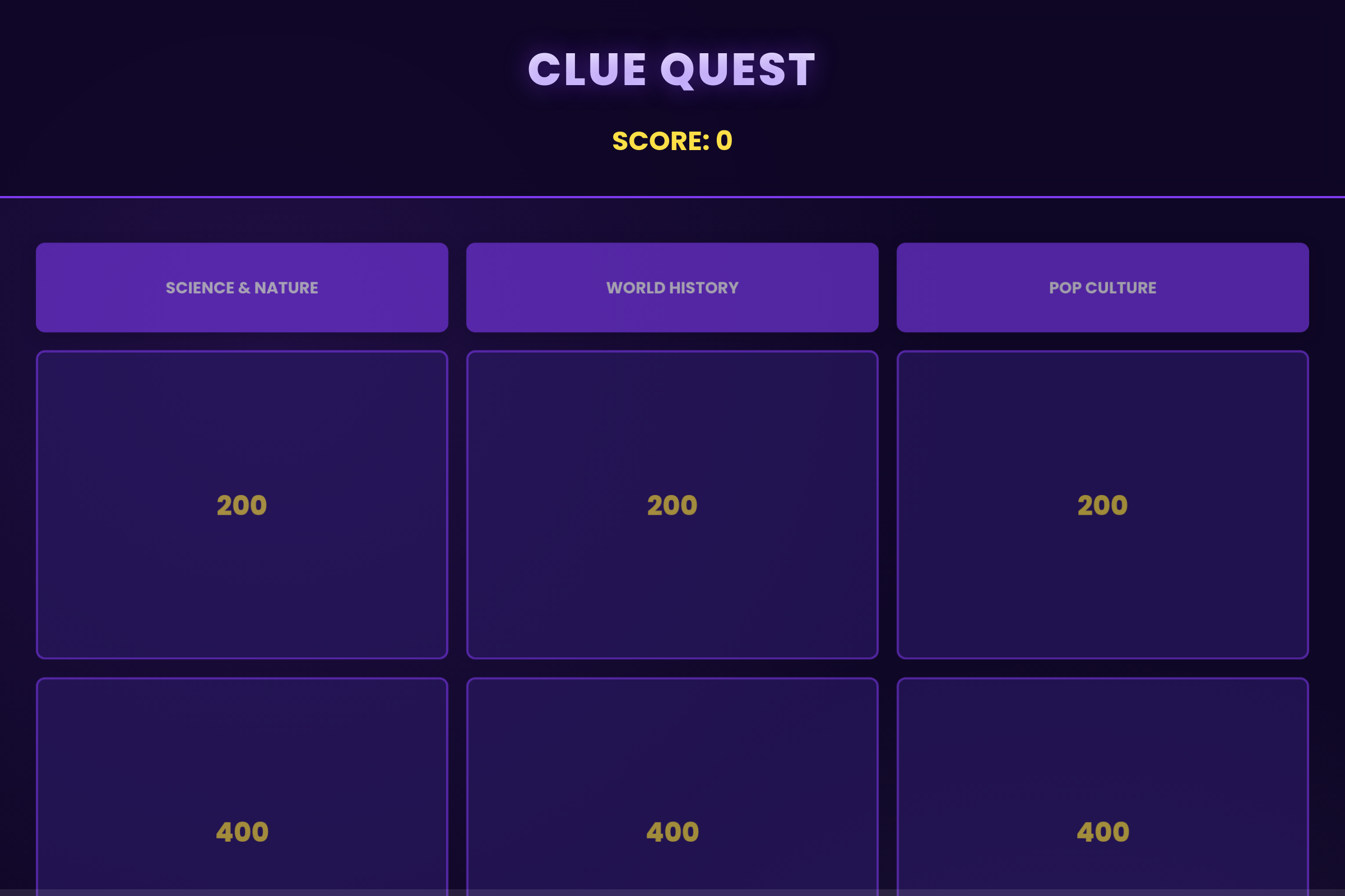 Clue Quest mini app