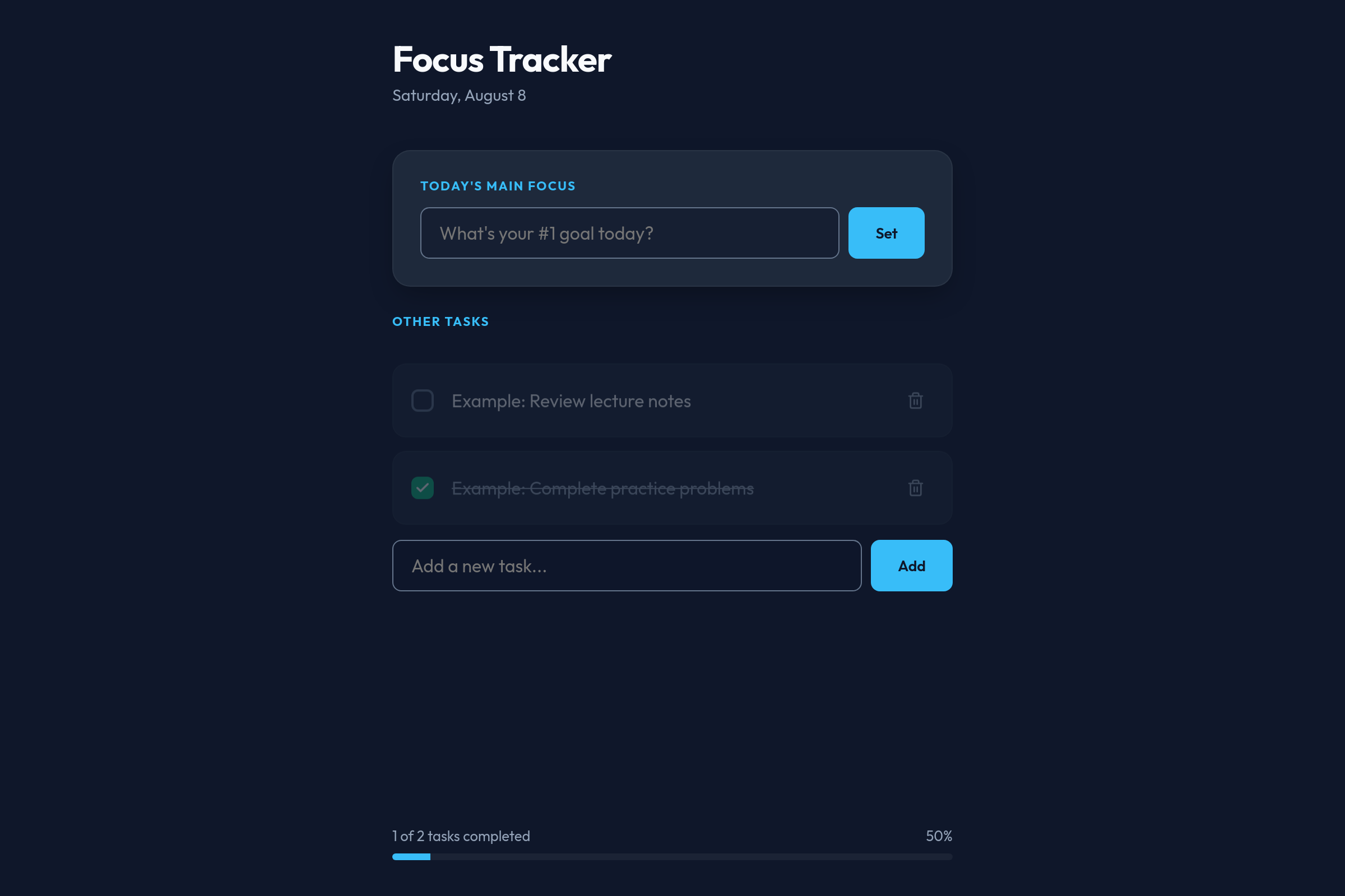 To do List mini app