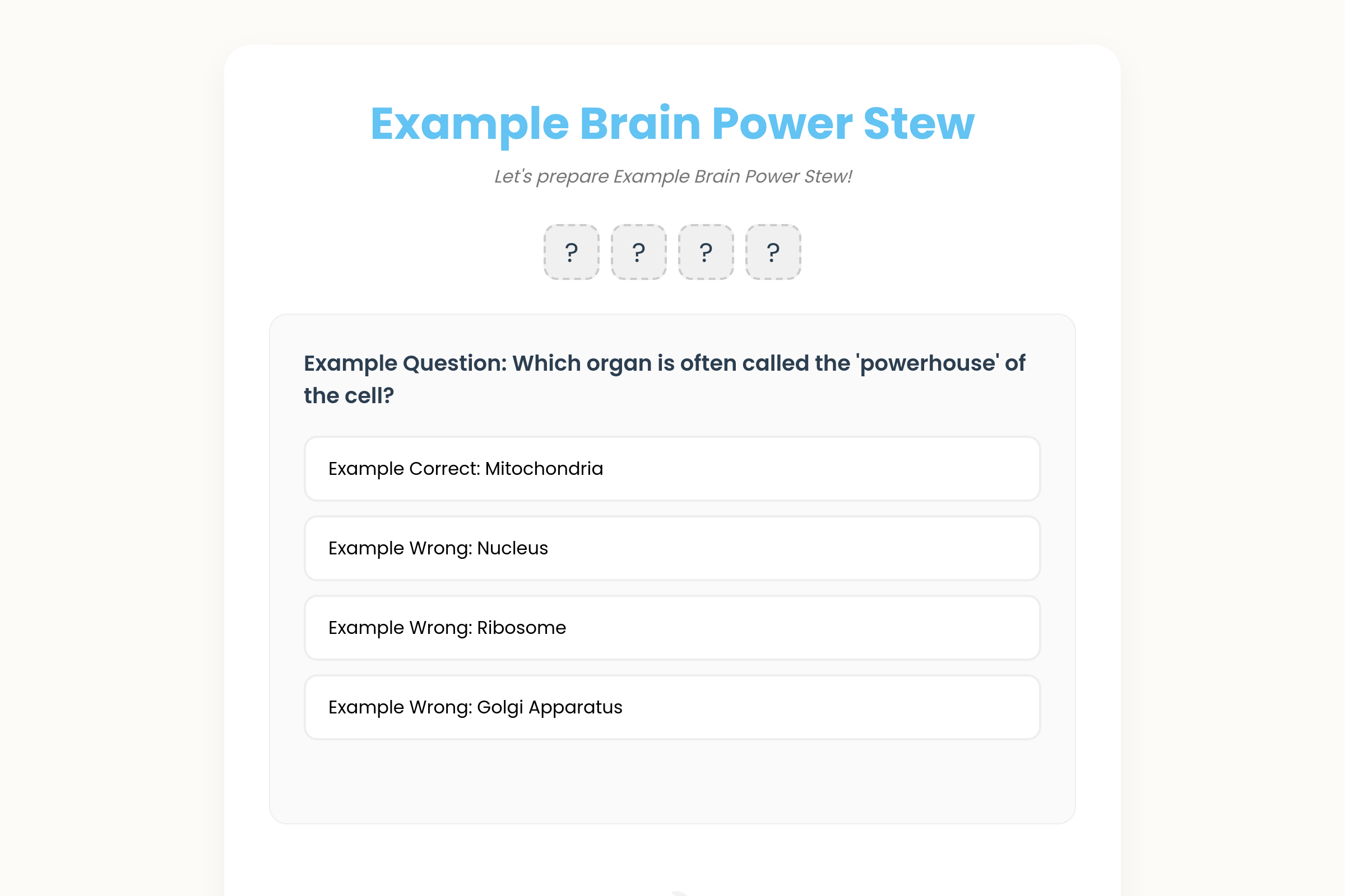 Knowledge Kitchen mini app