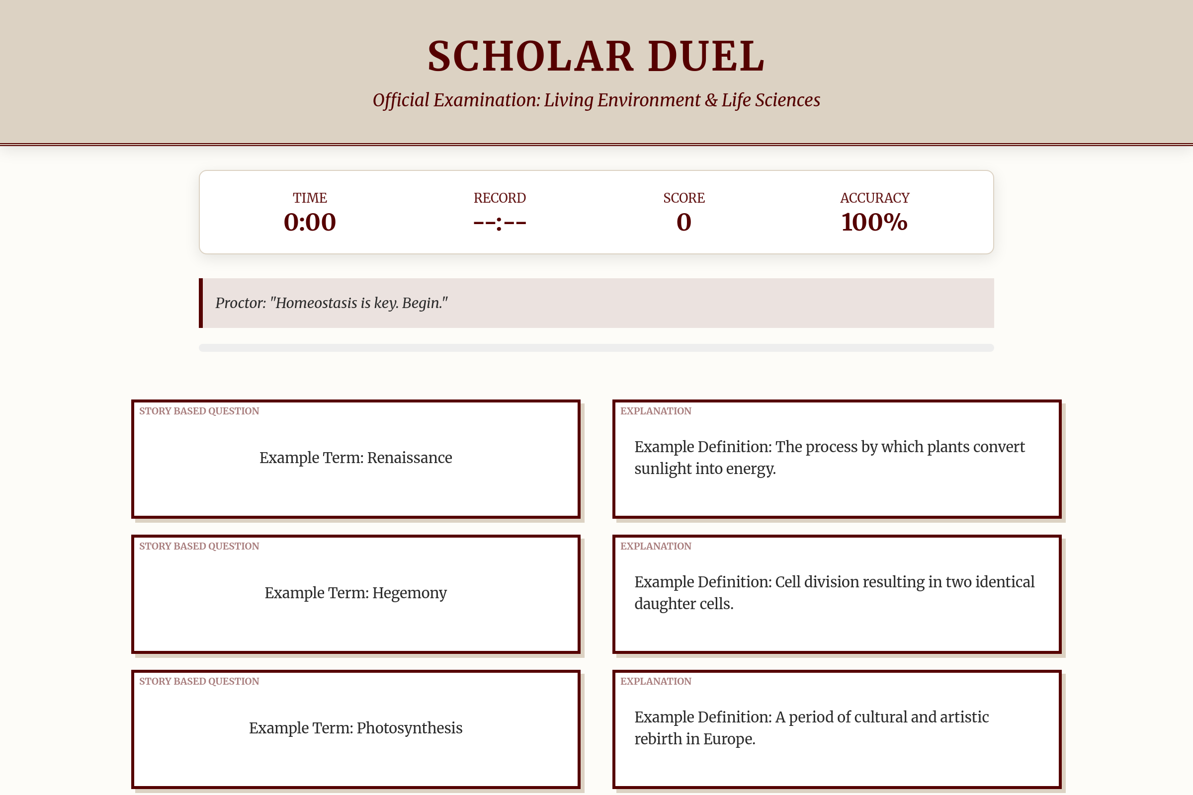 Scholar Duel mini app