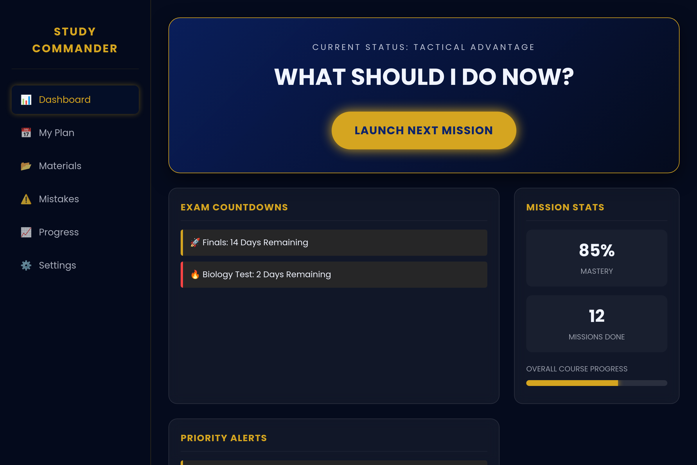 AI Study Commander mini app