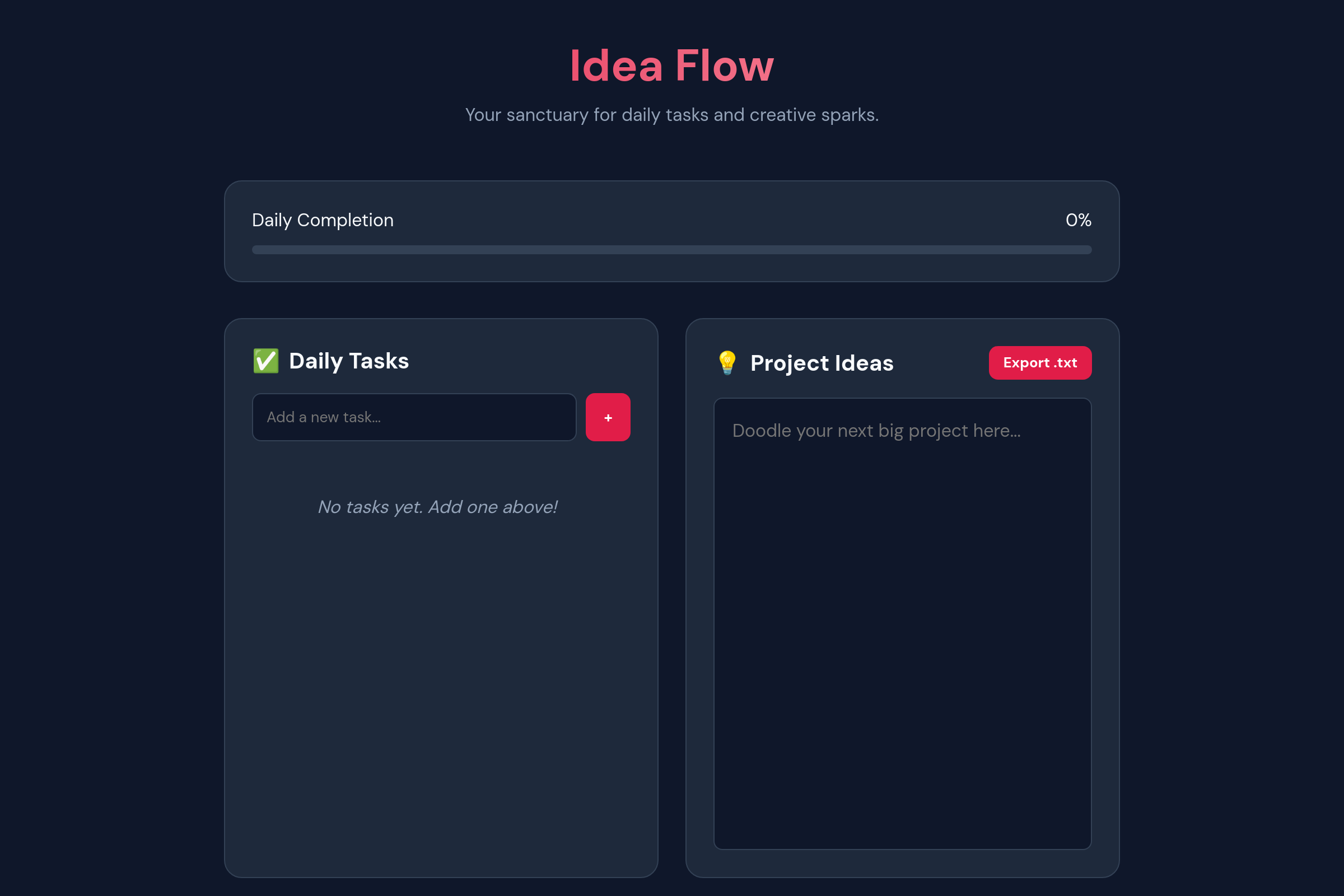 Idea Flow mini app