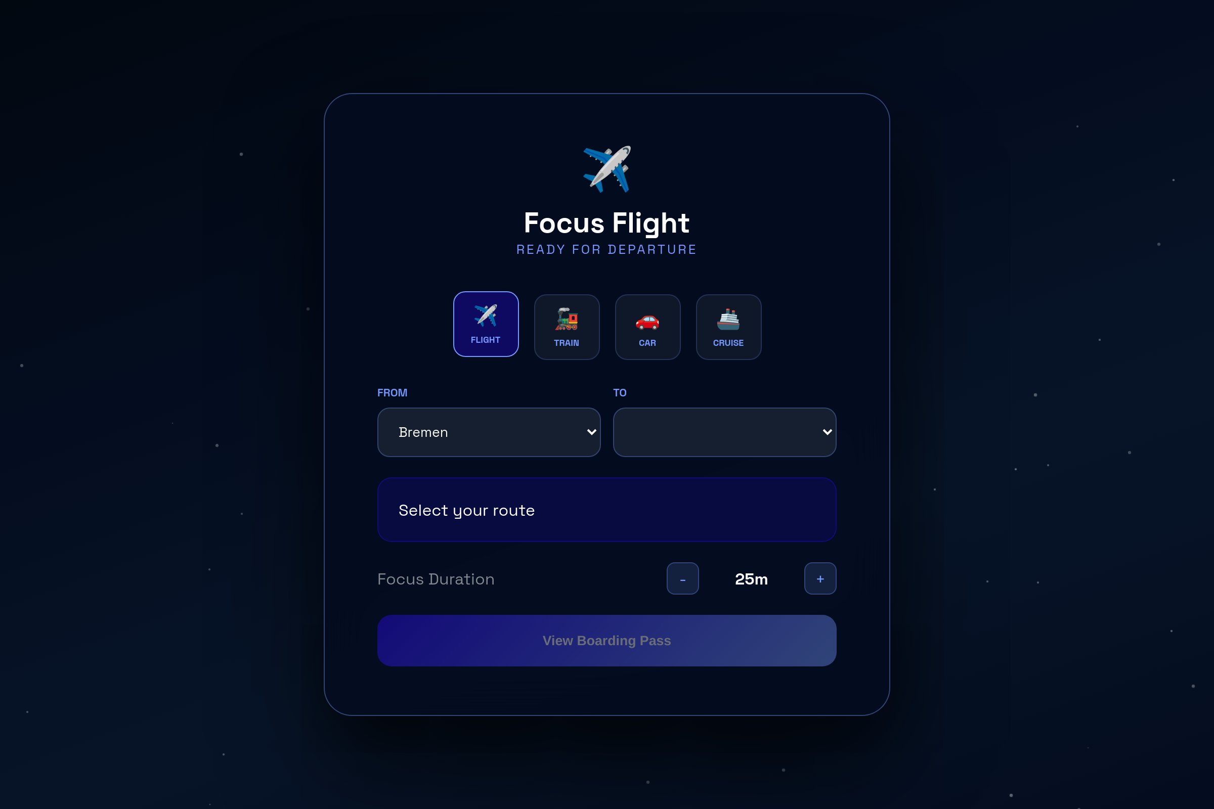 Flight Simulator Timer (copy) mini app