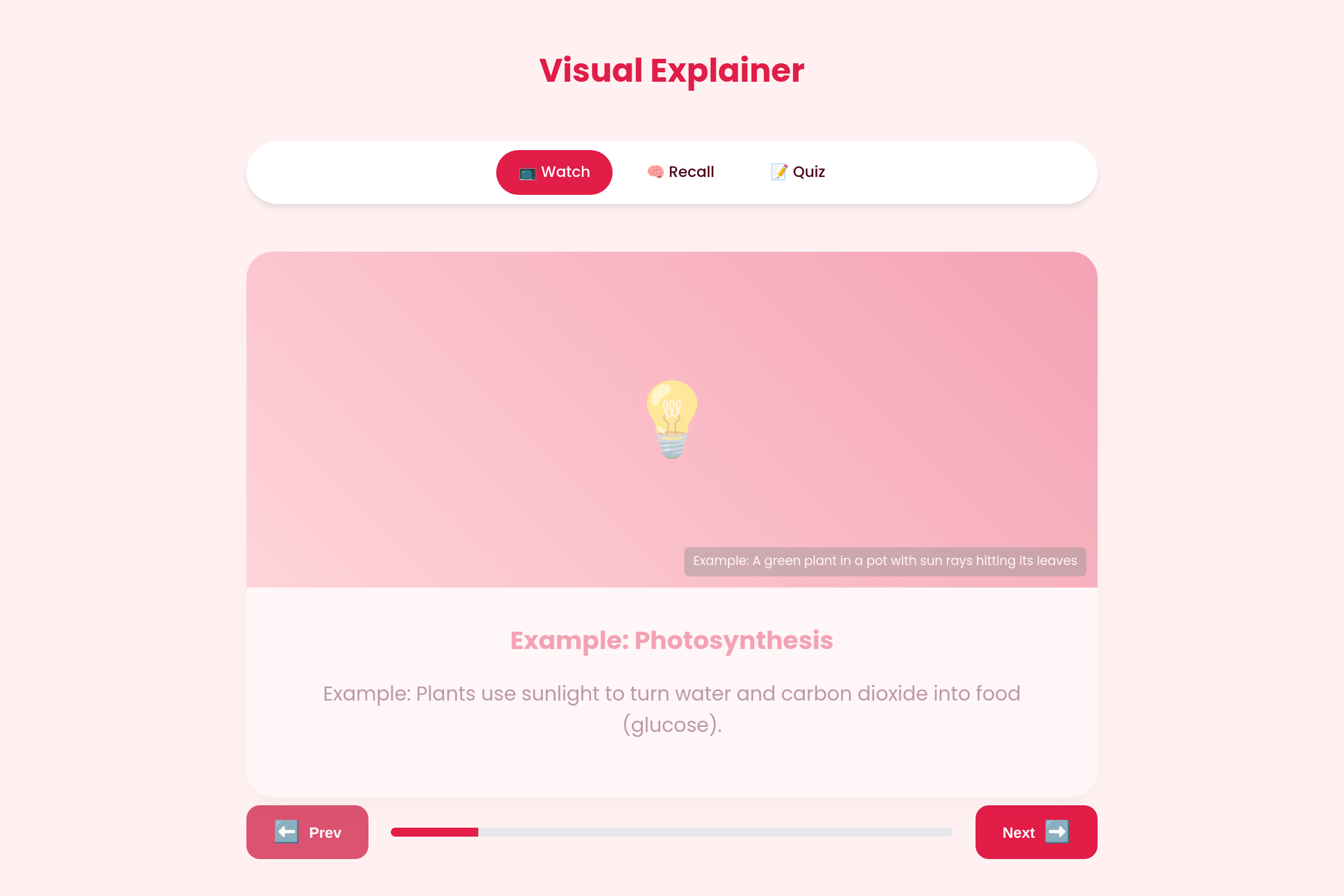 Visual Memory Pro mini app