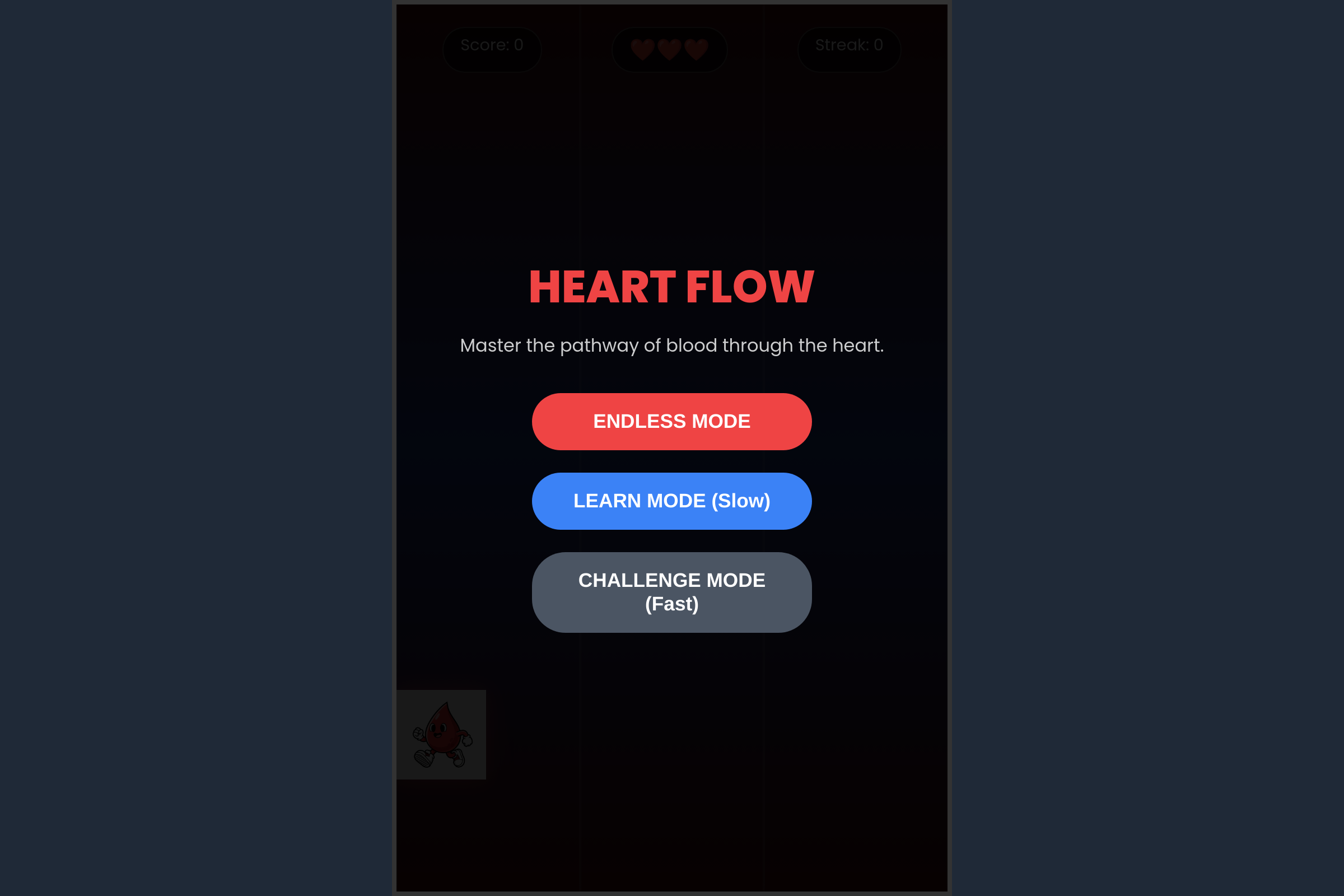 blood flow Game mini app
