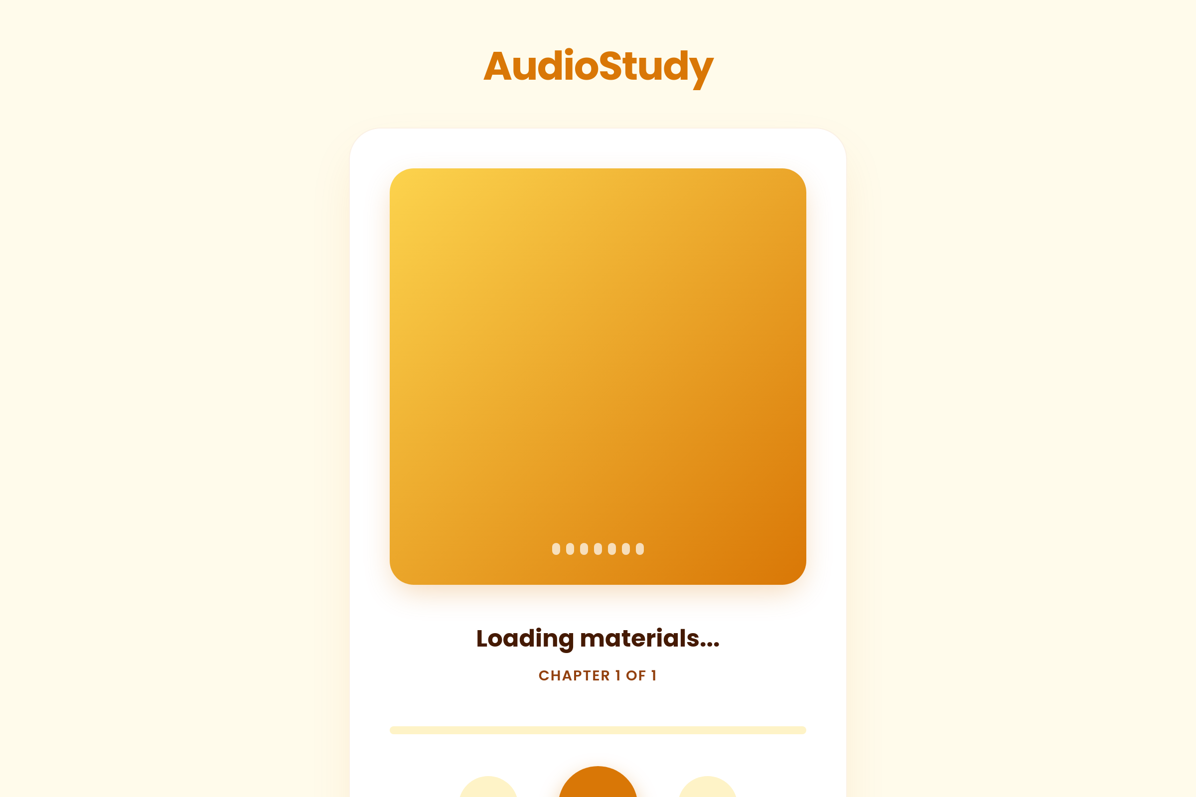 Audio Study Narrator mini app