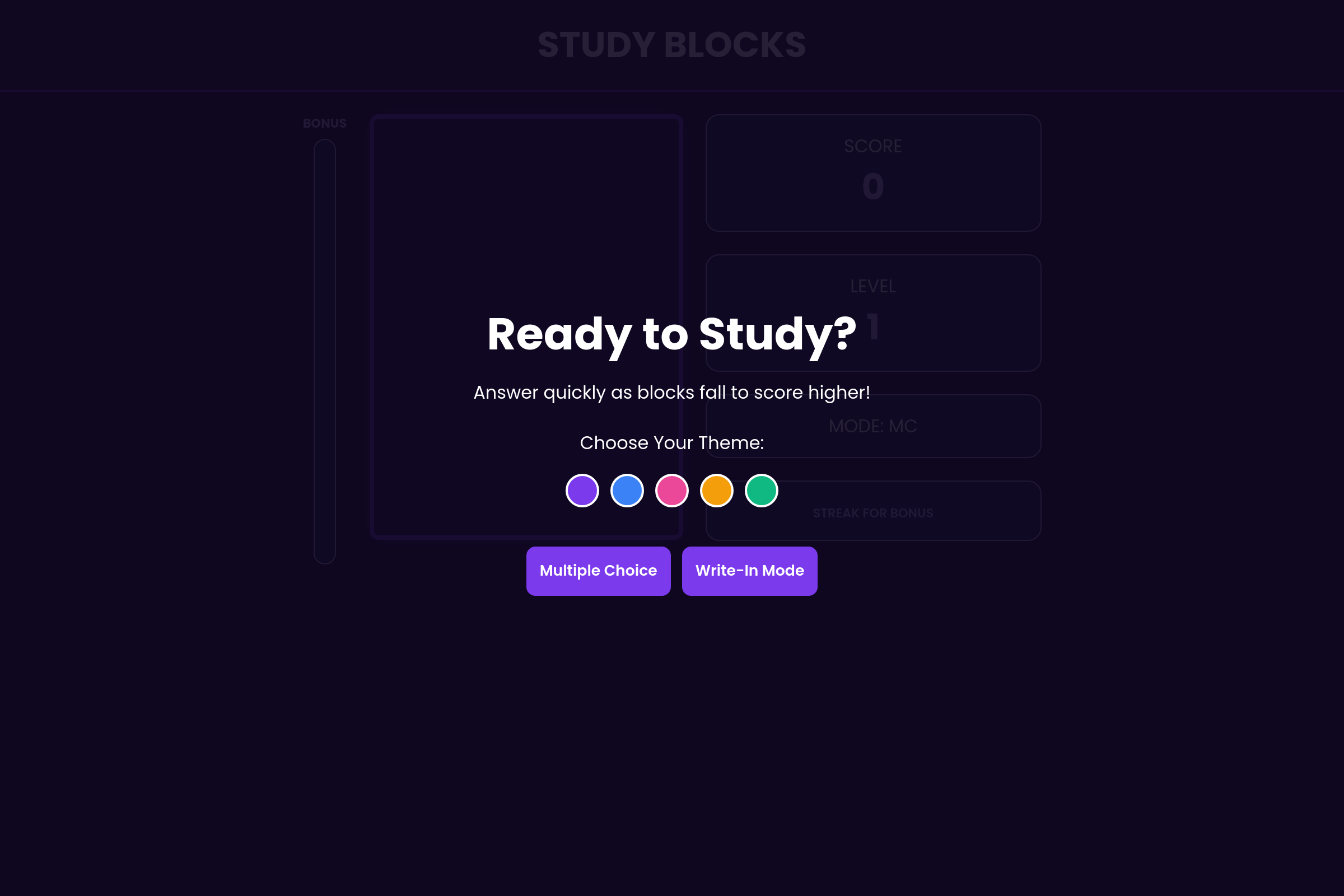 Block Brain Blitz mini app