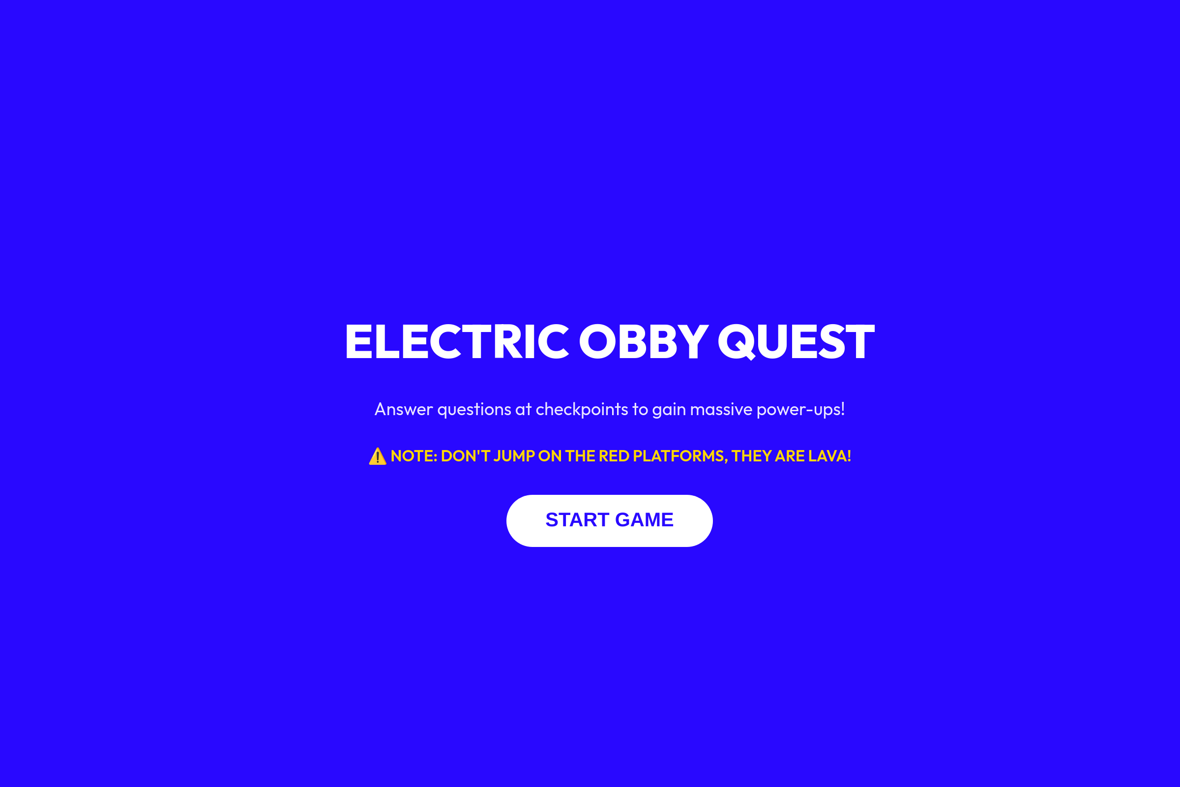 Very cool roblox obby mini app
