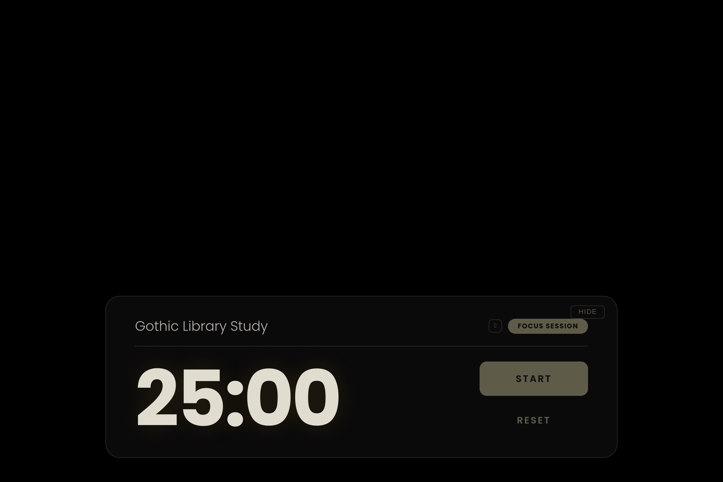 Gothic Library Focus mini app