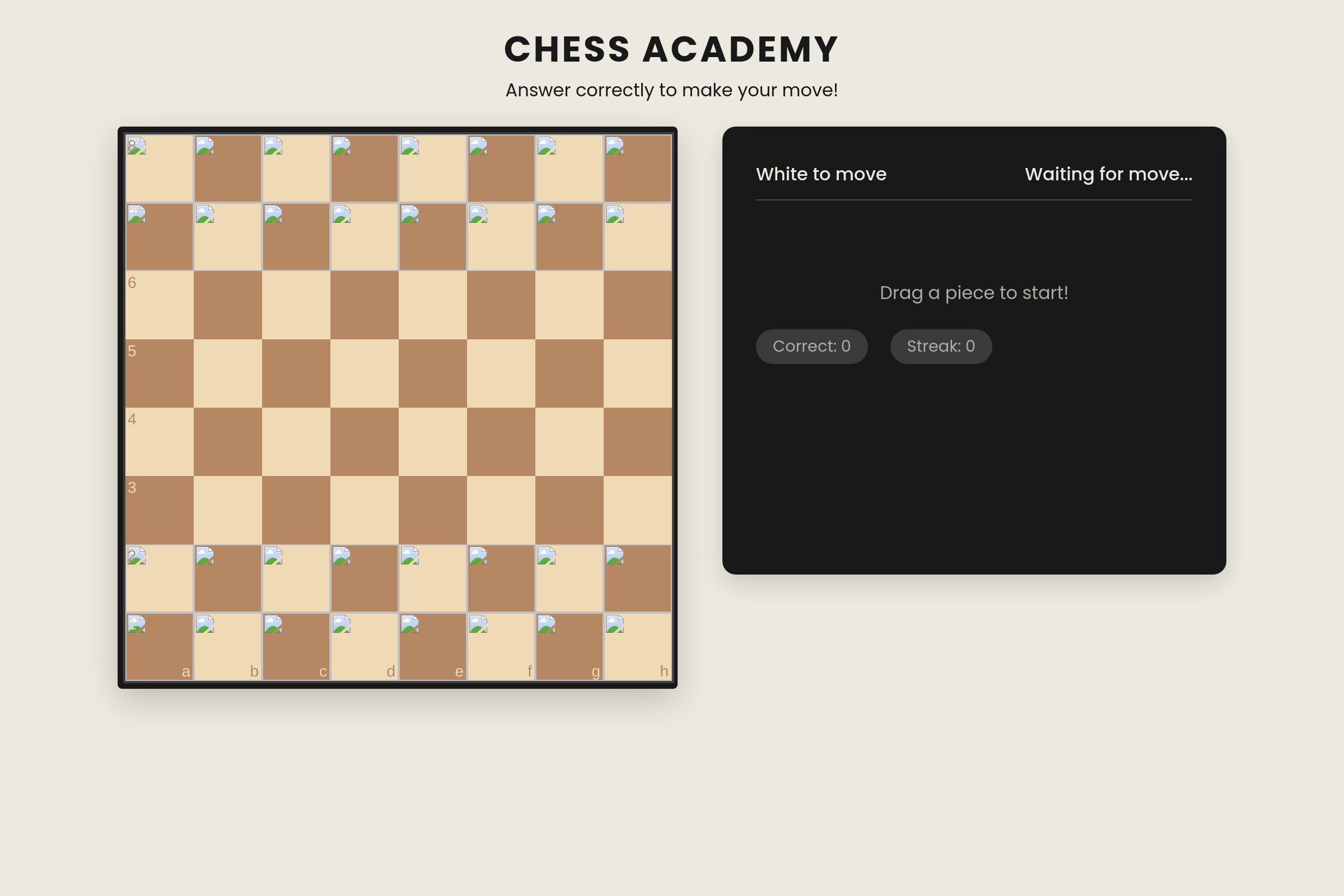 Chess Quiz Master mini app