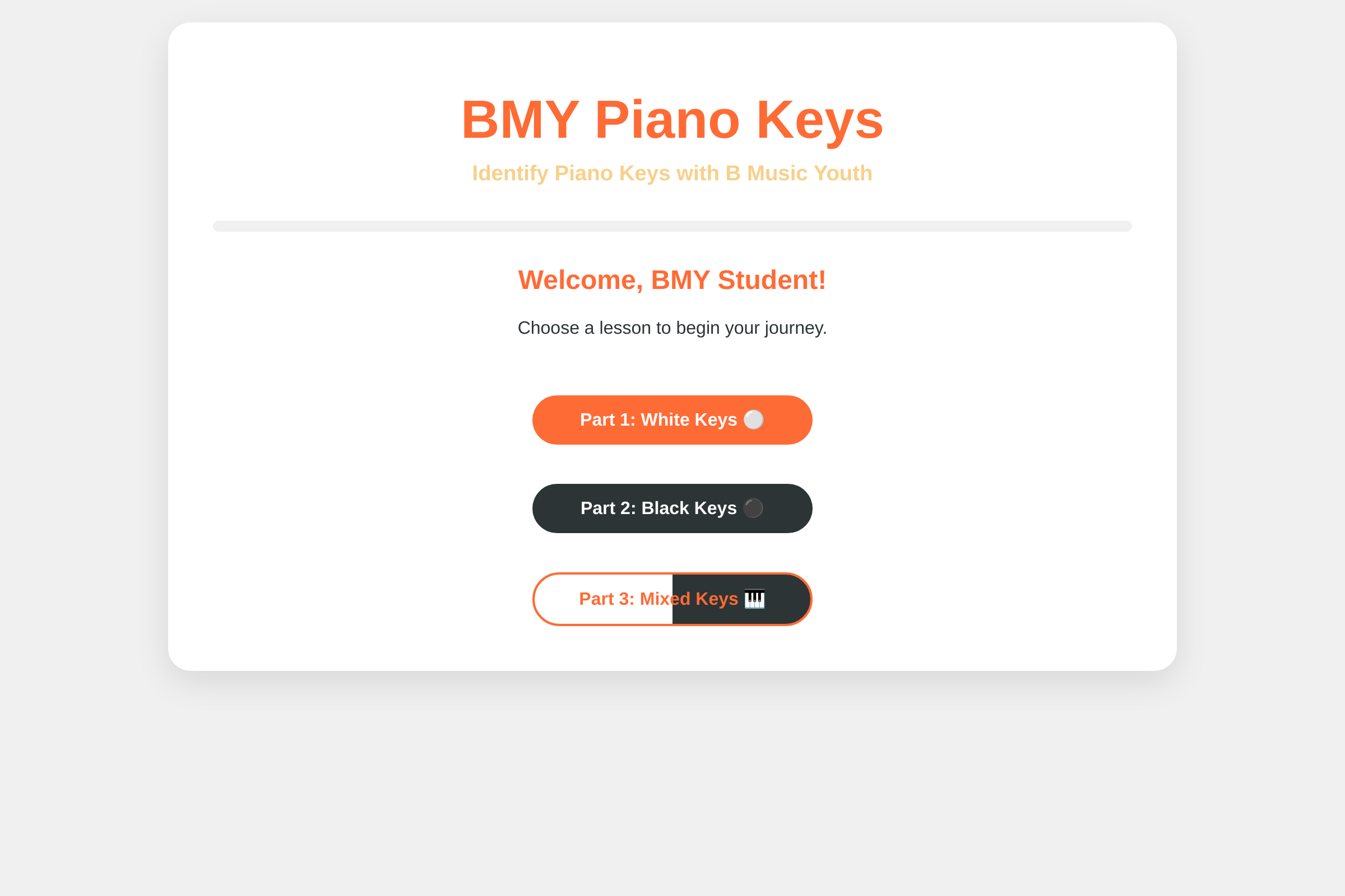 BMY Piano Key Explorer mini app