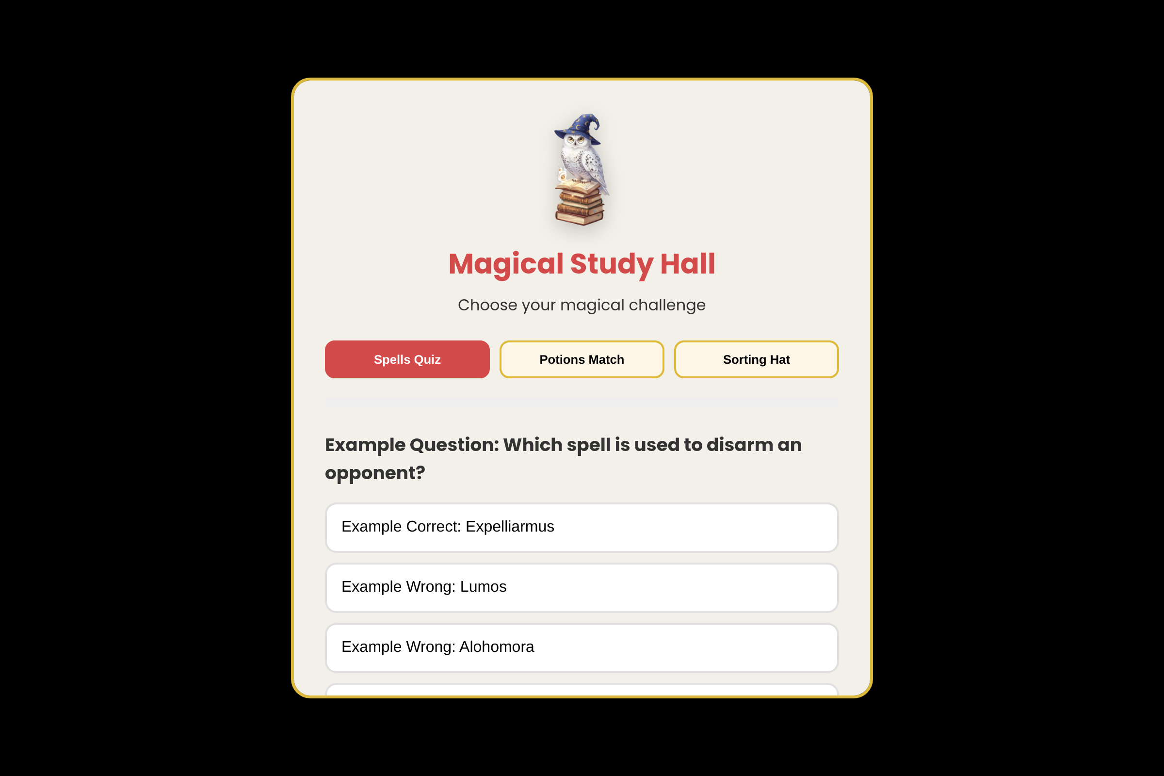 Wizarding Common Room mini app