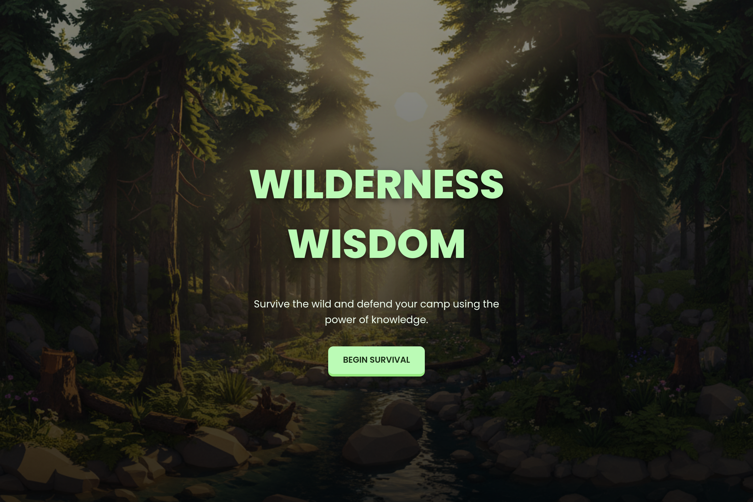 Wilderness Wisdom mini app