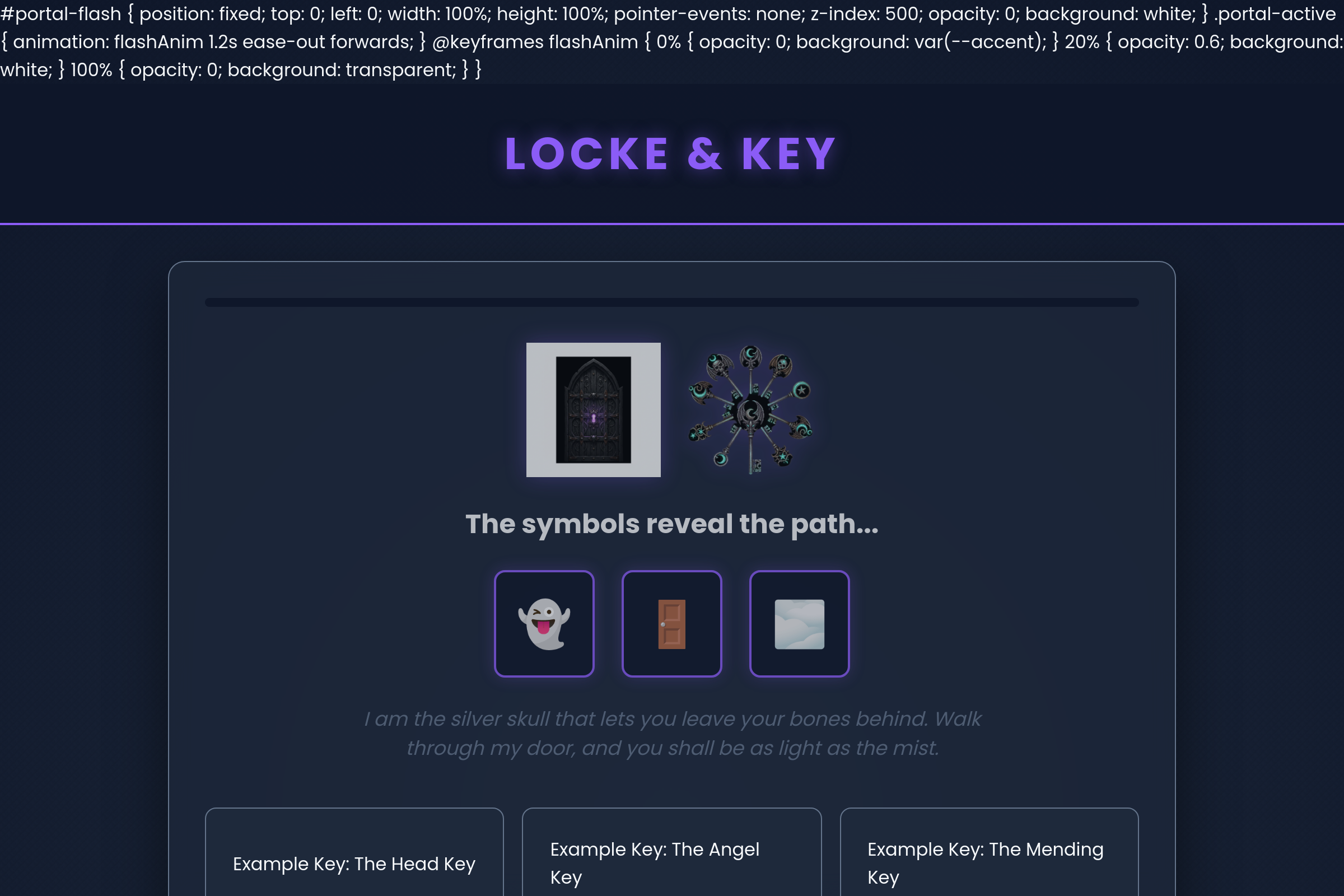 Locke and Key Quest mini app