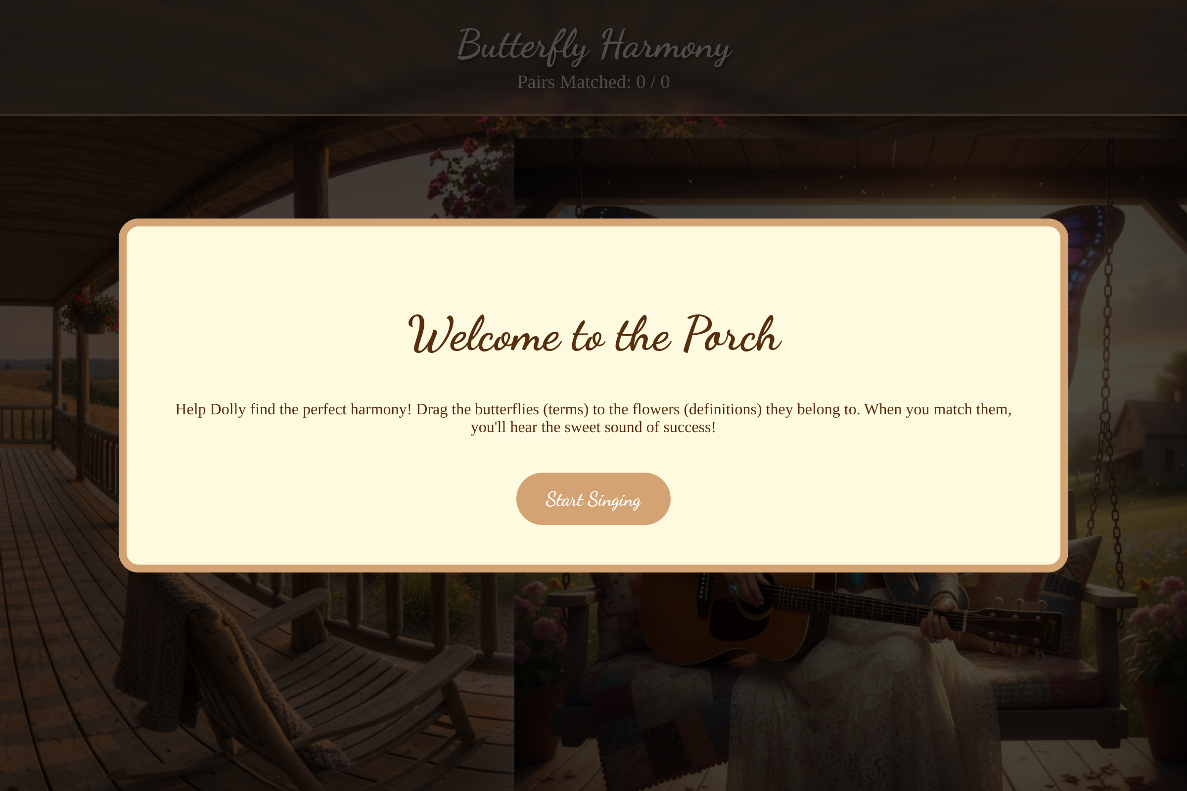 Dolly Parton Butterfly Study mini app