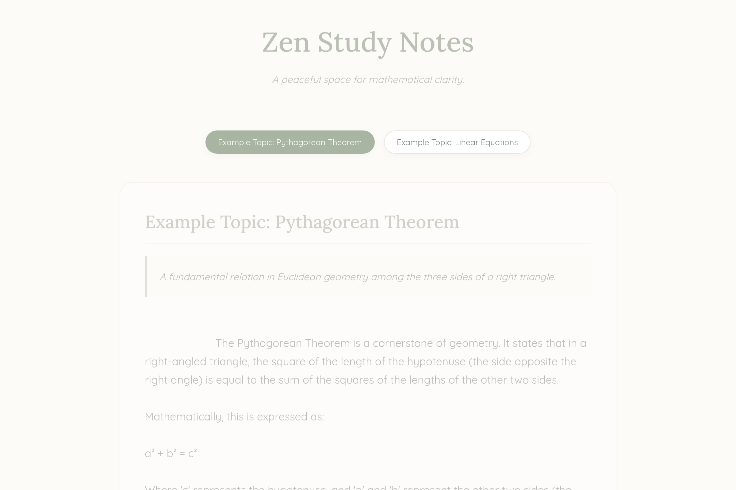 The Study Nest mini app