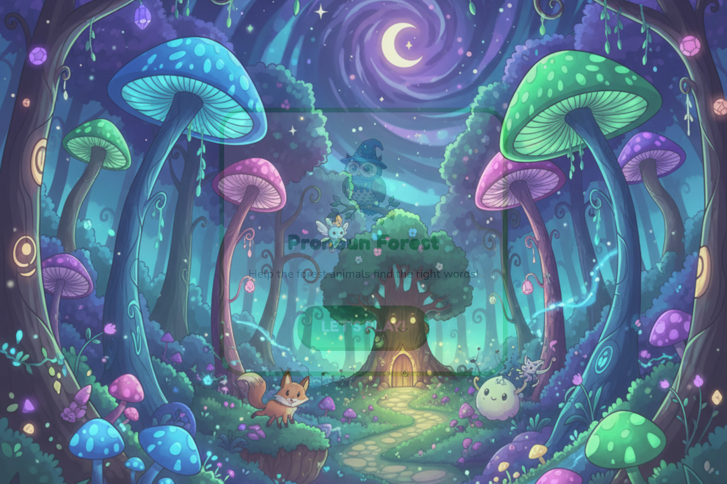 Pronoun Forest Adventure mini app