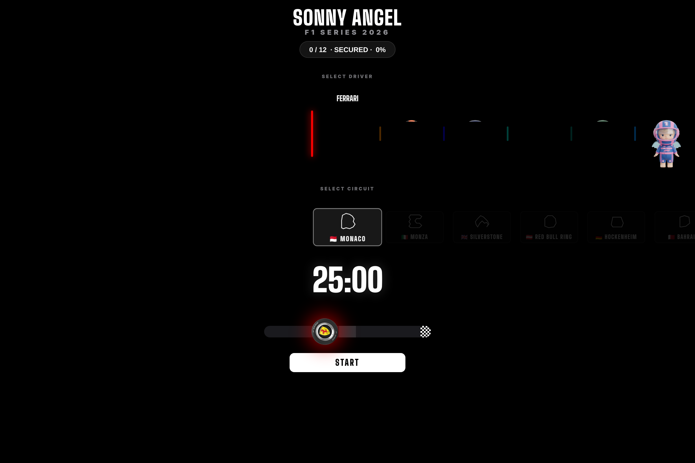F1 Sonnys 2.0 mini app