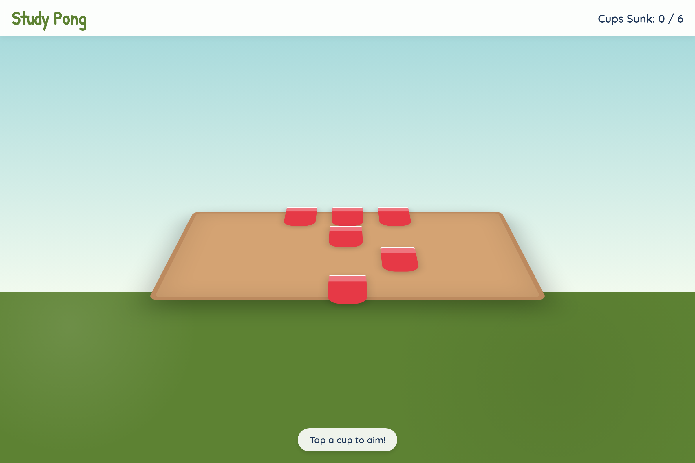 Study Pong mini app