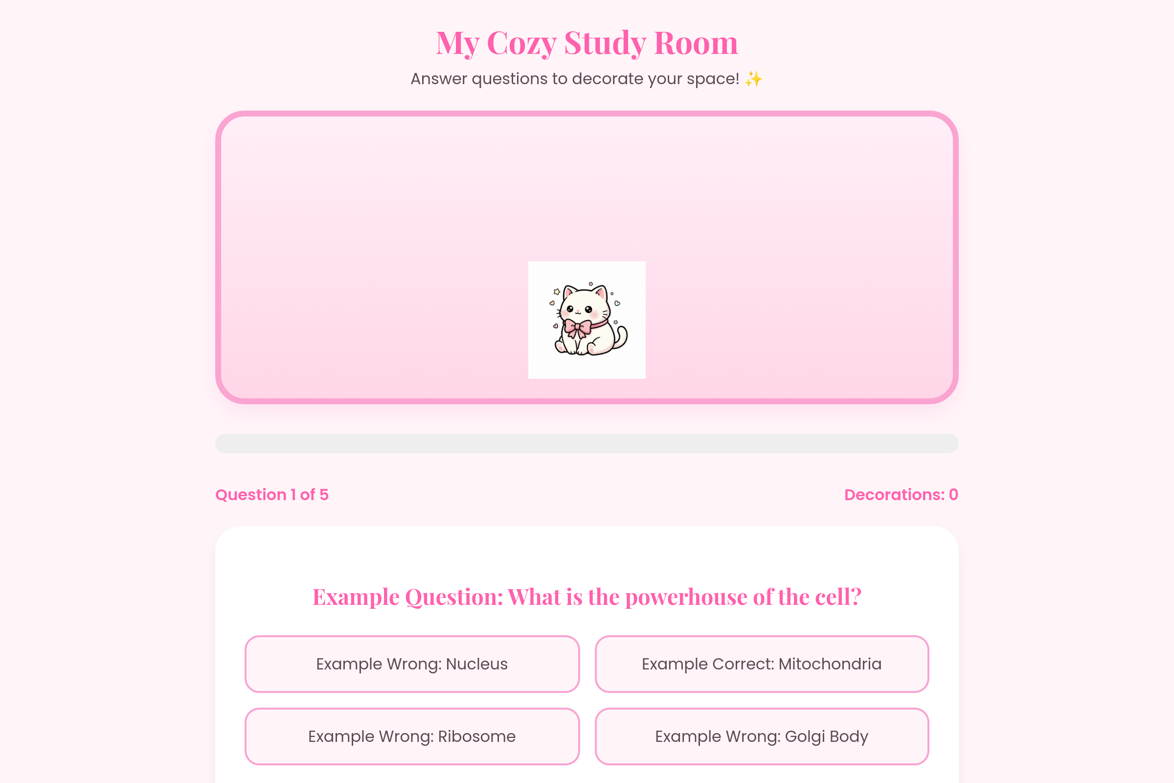 Kawaii Cozy Planner mini app