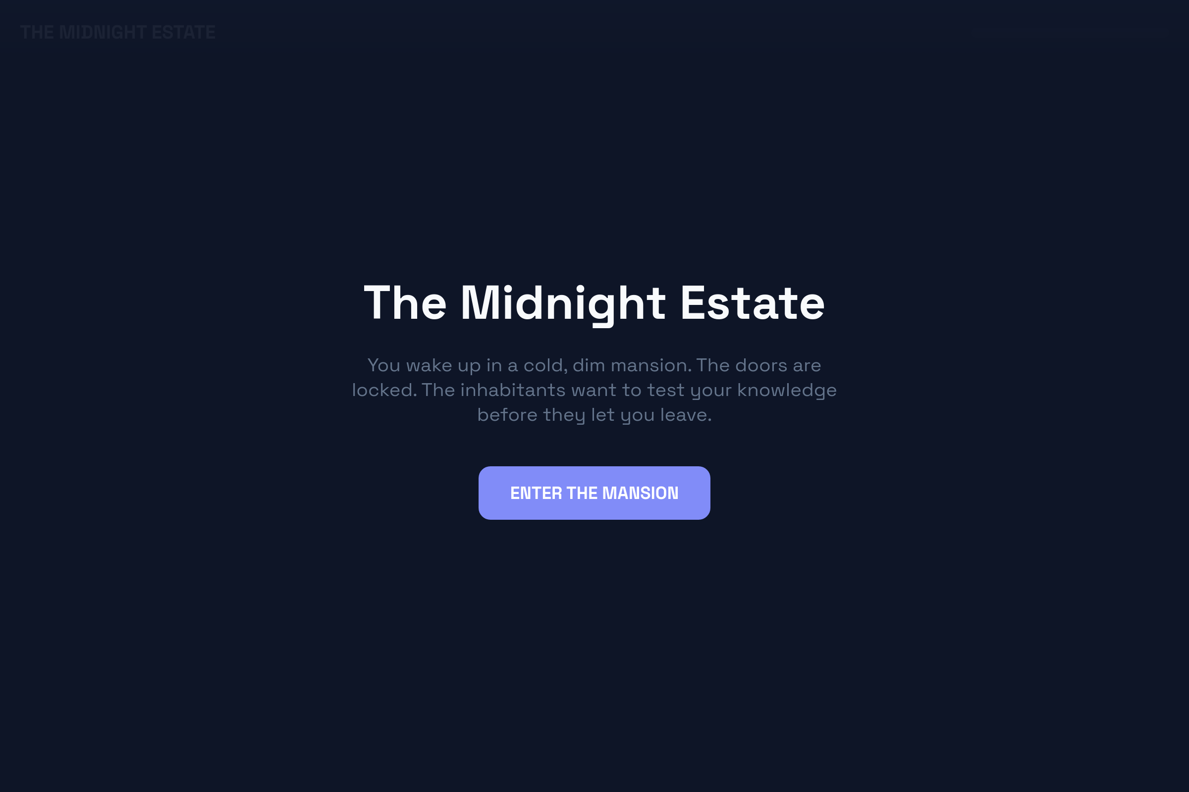 Mansion Mystery Escape mini app