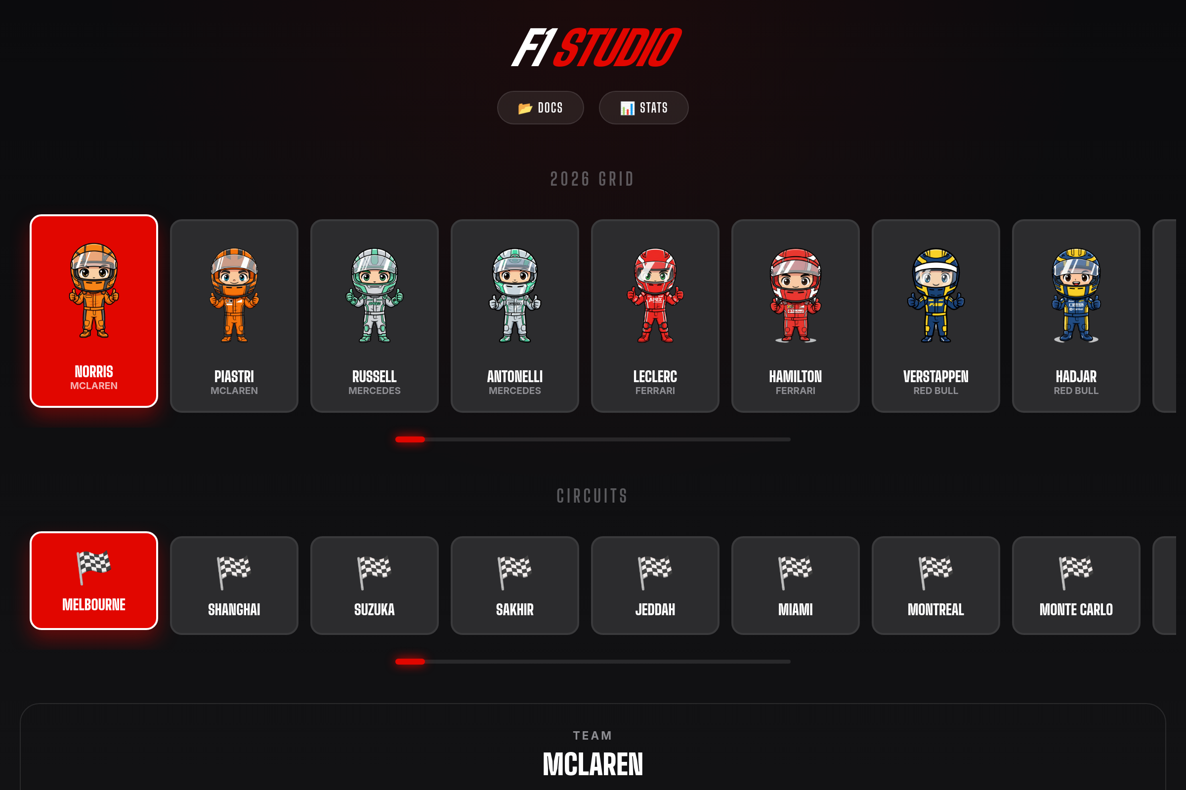 F1 Studio (copy) mini app