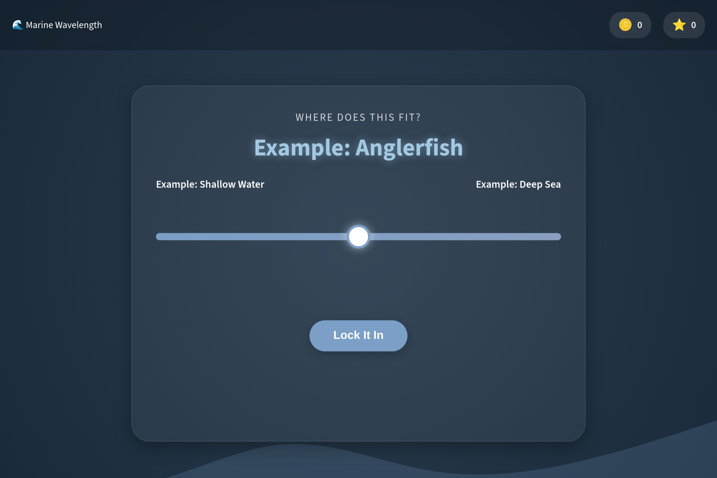 marine biology! mini app