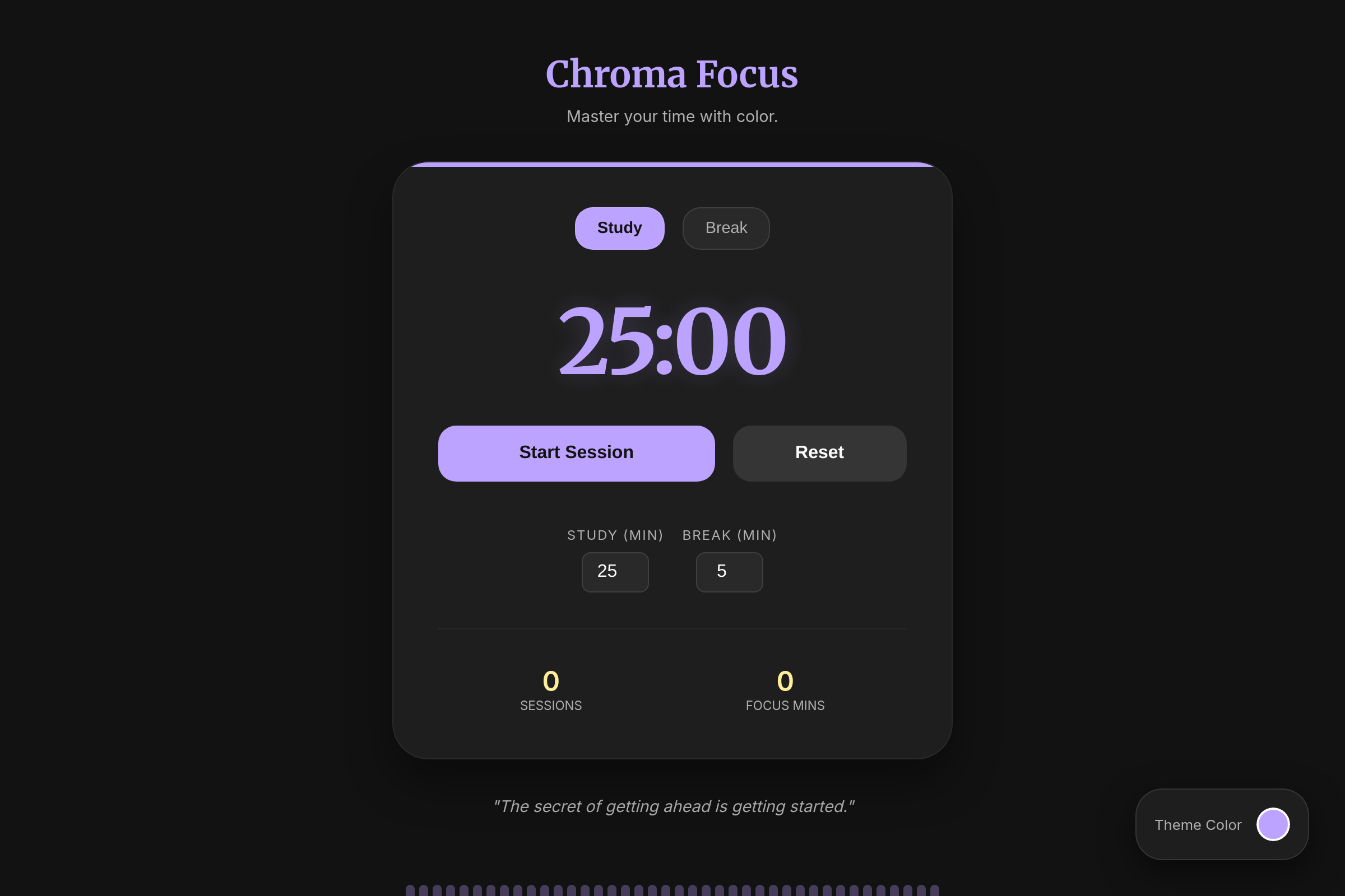 STUDY SESSION mini app