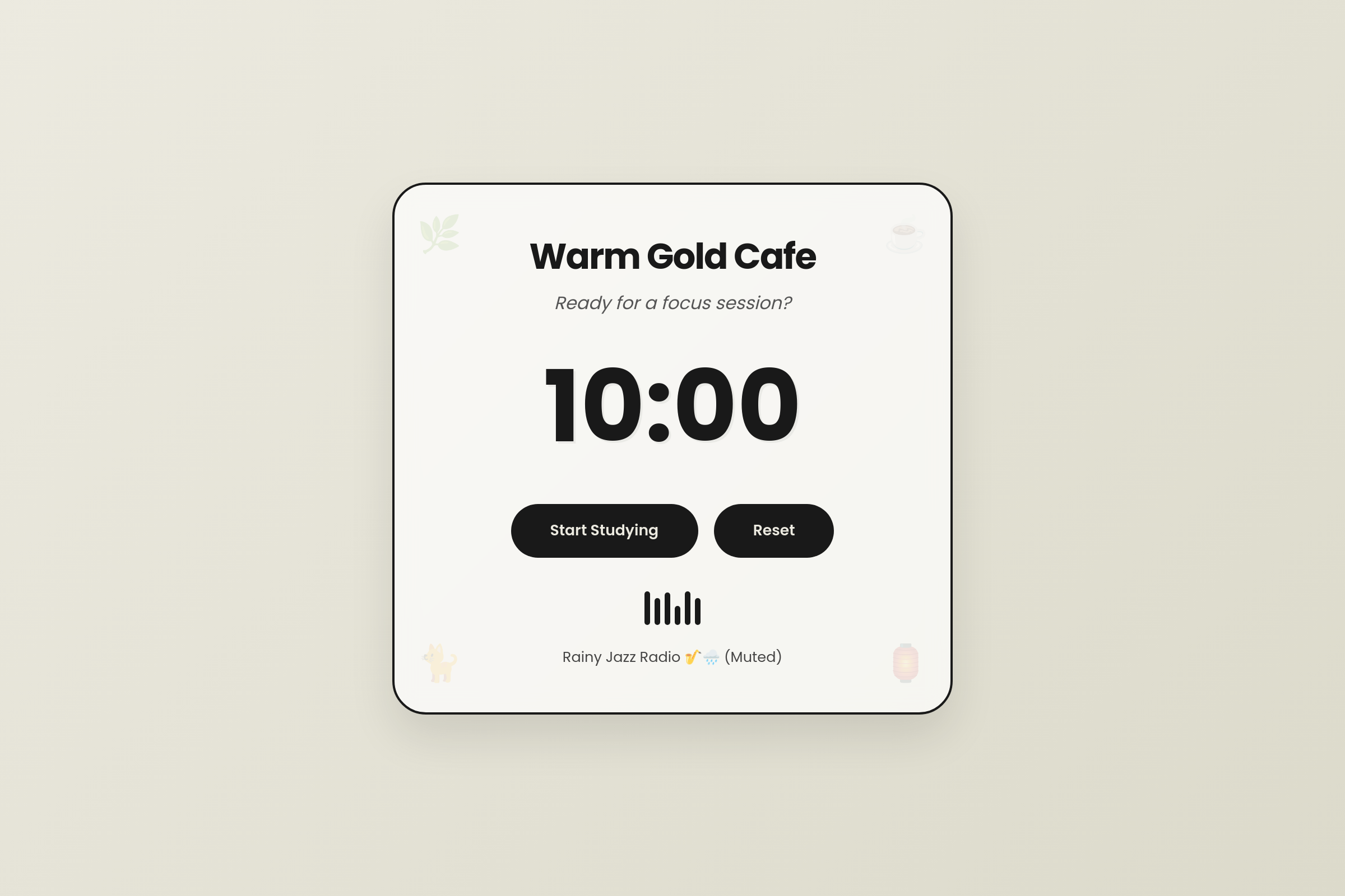 Jazz Cafe Study mini app