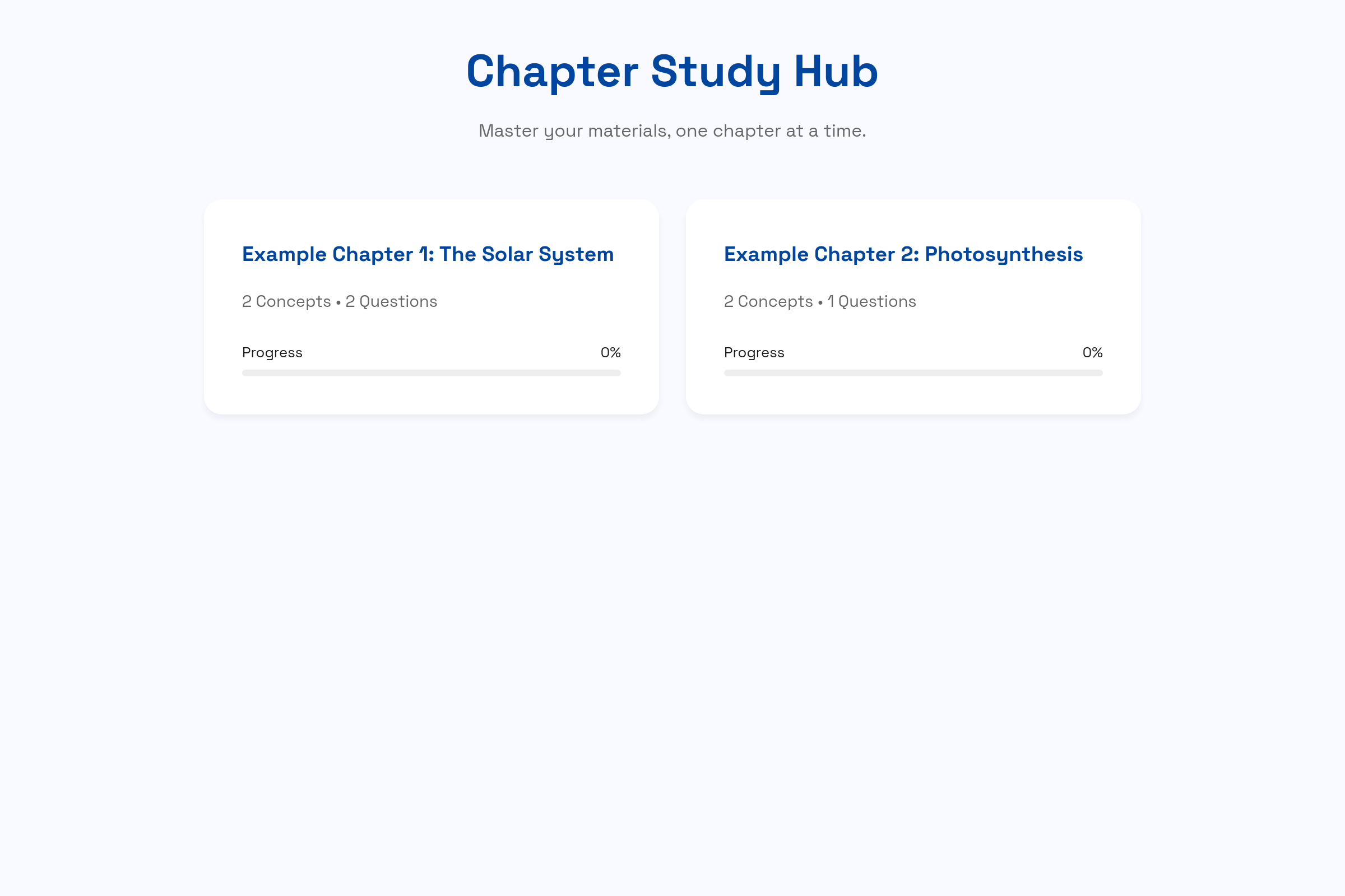 Chapter Master mini app