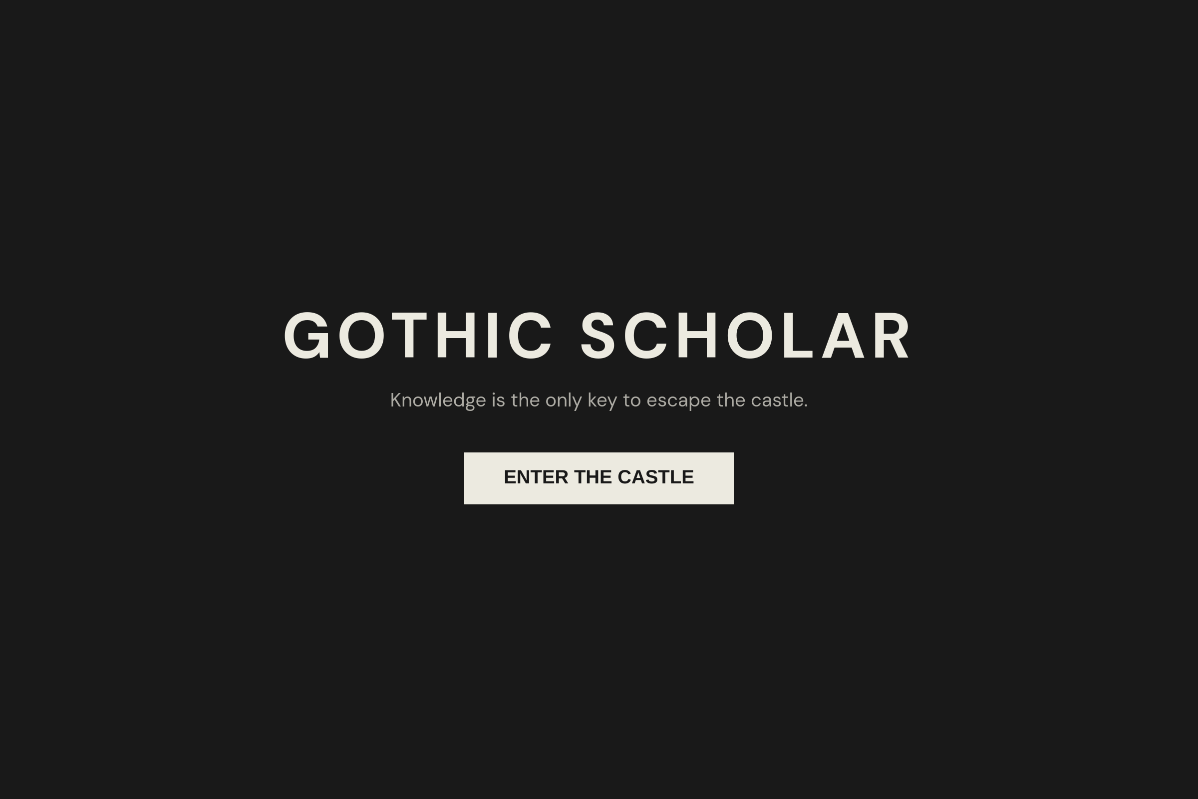 Gothic Scholar Quest mini app