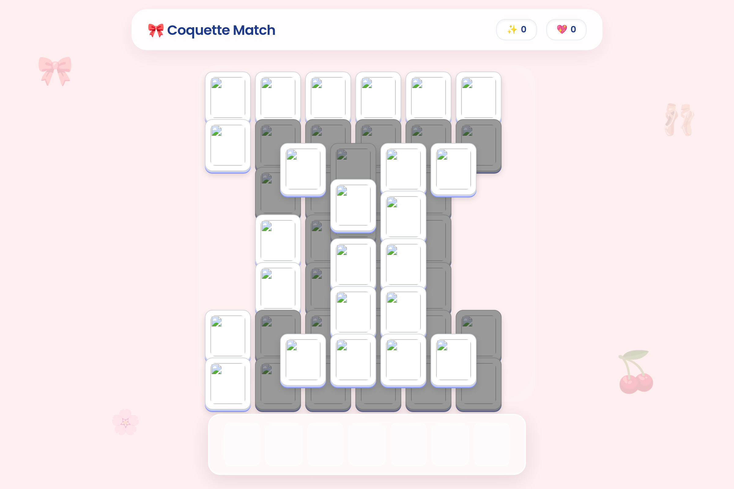 Coquette Tile Match mini app