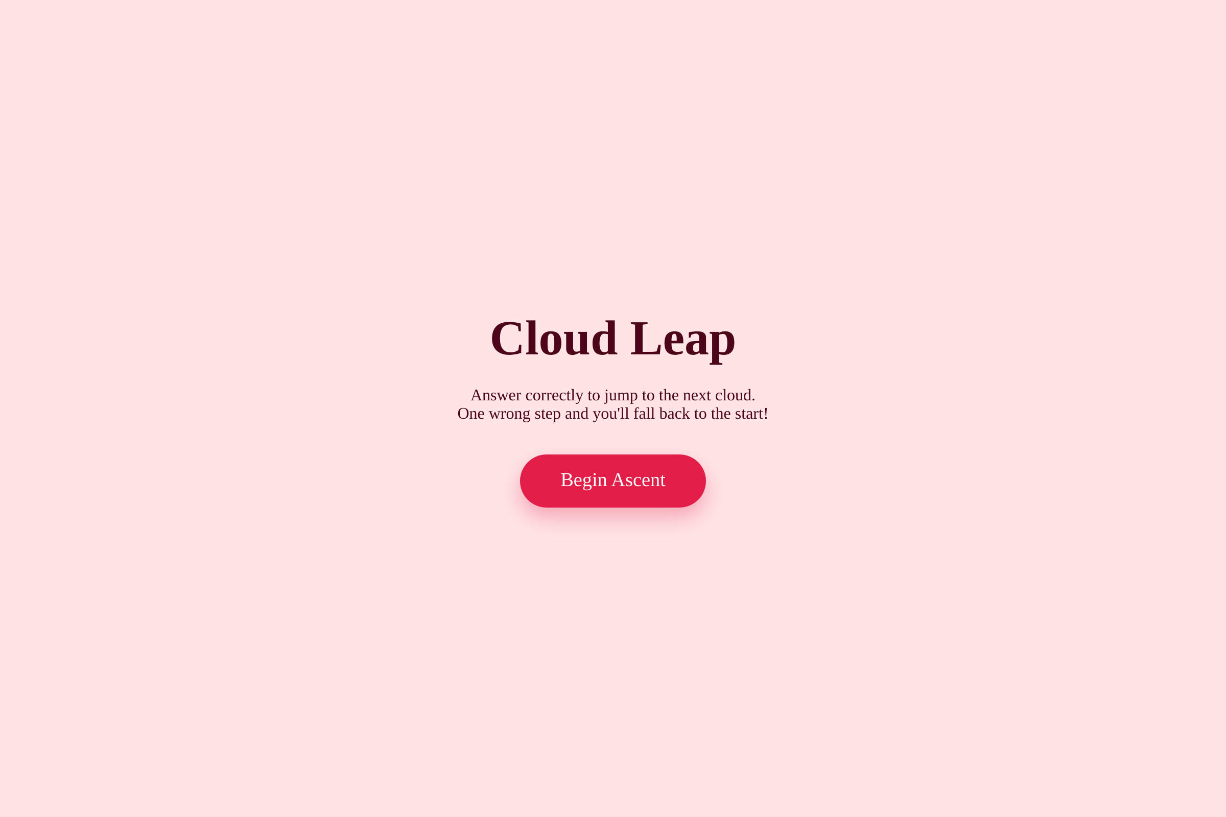 Cloud Climber mini app