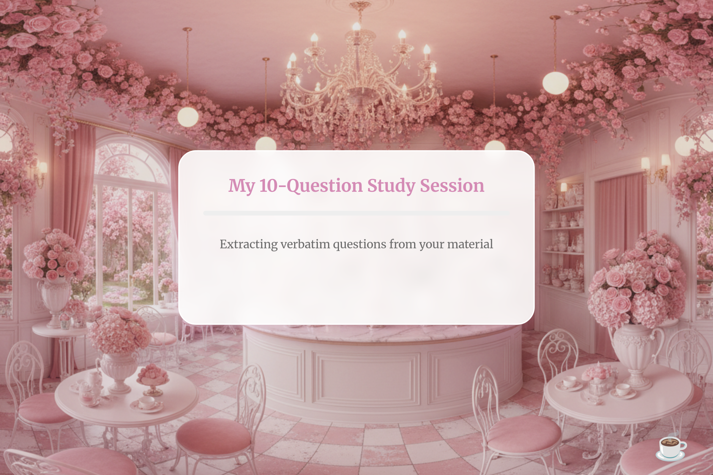 Pink Cafe Quizzes (copy) mini app