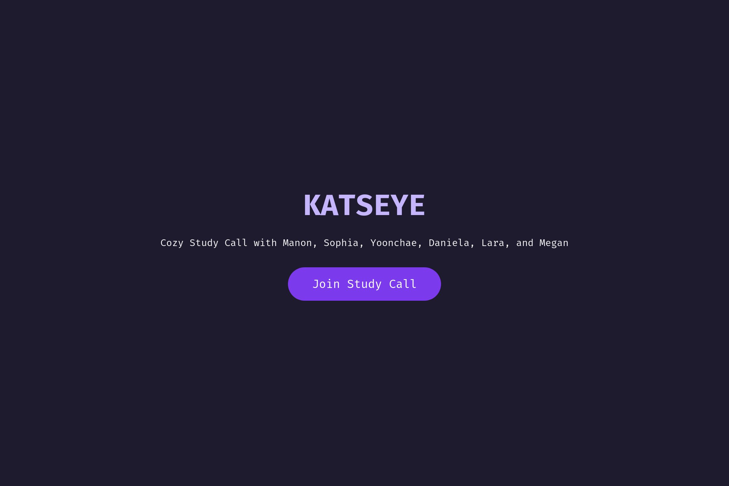 Katseye Study Call mini app
