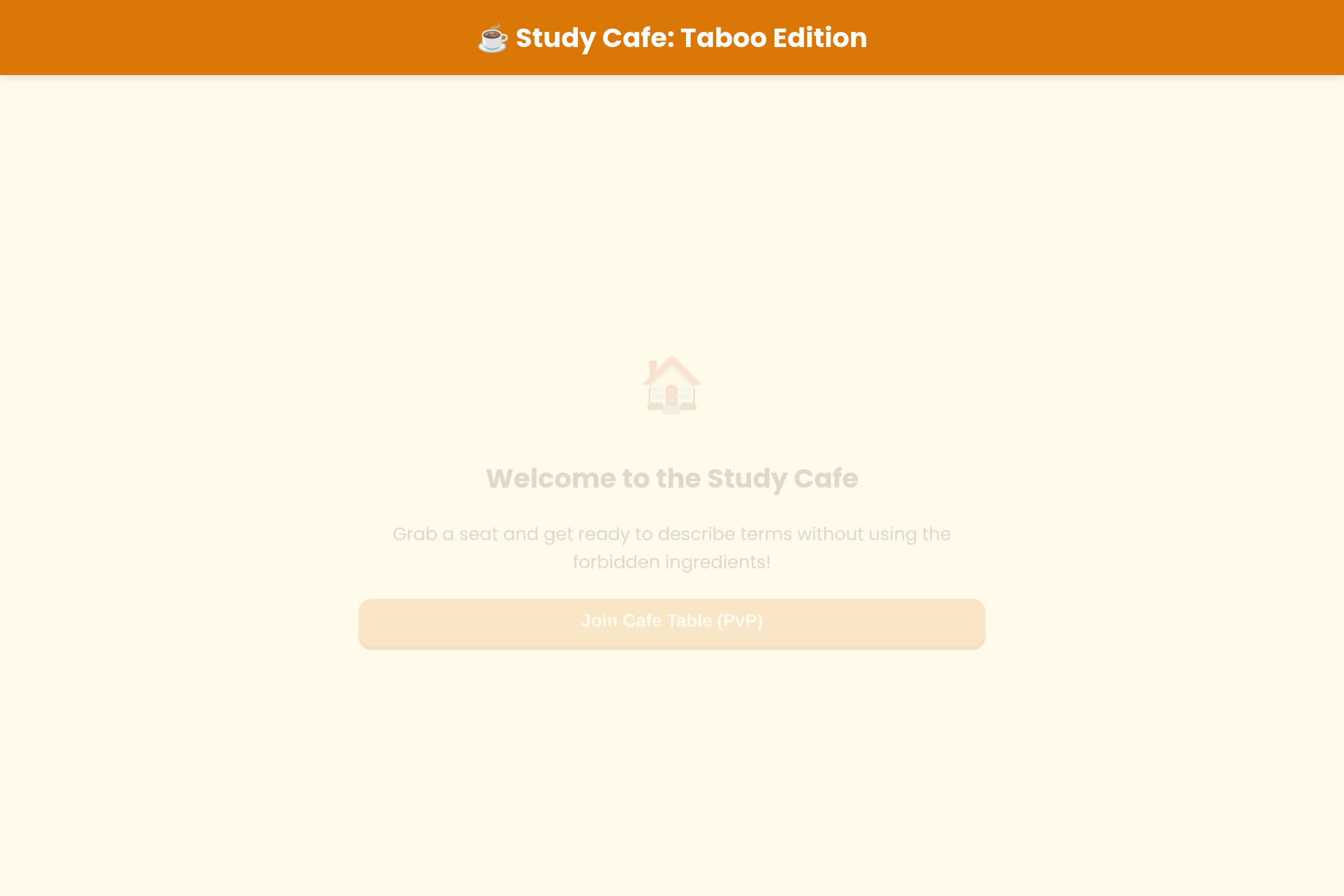 Study Cafe mini app