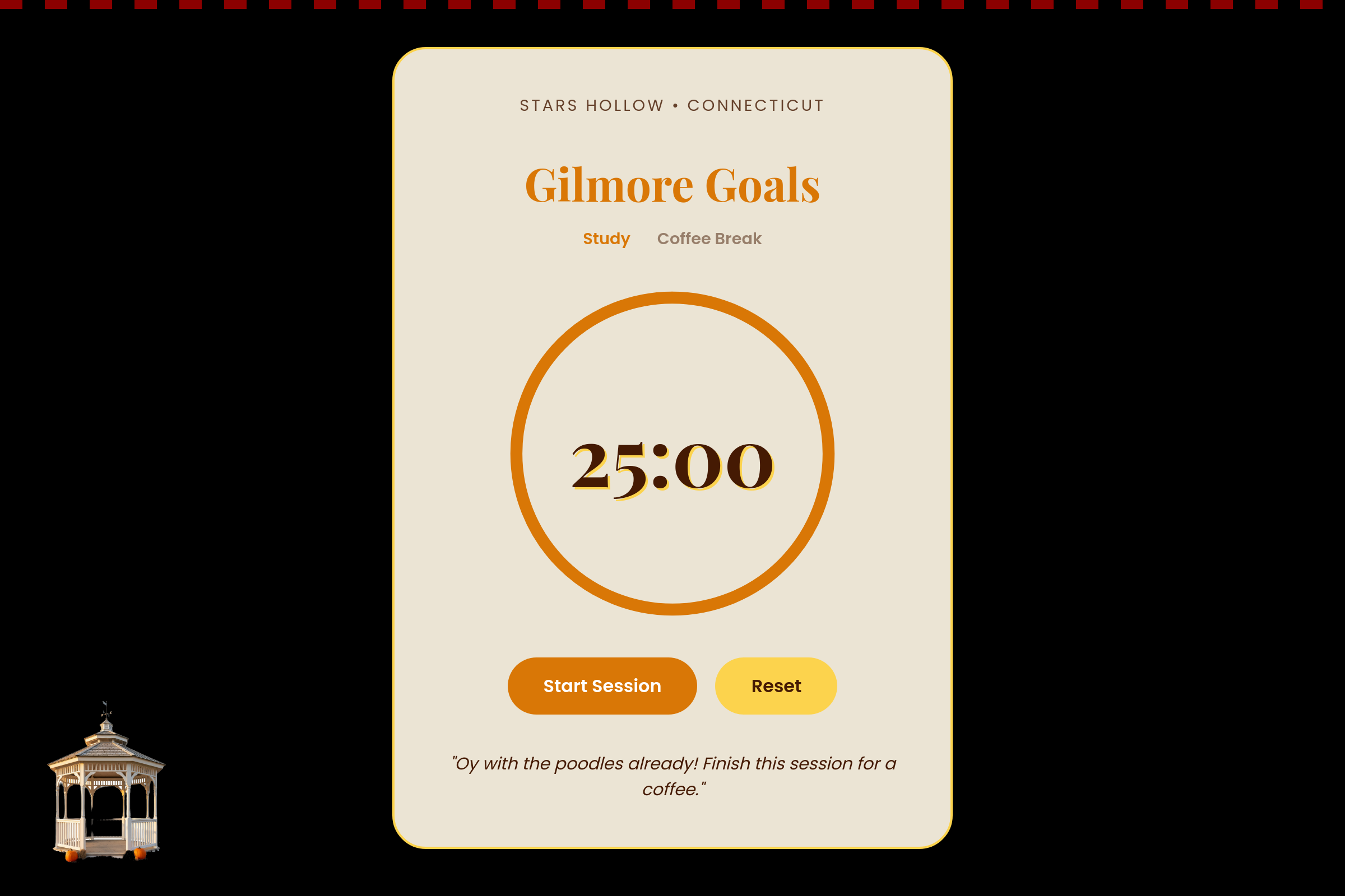 Gilmore goals mini app