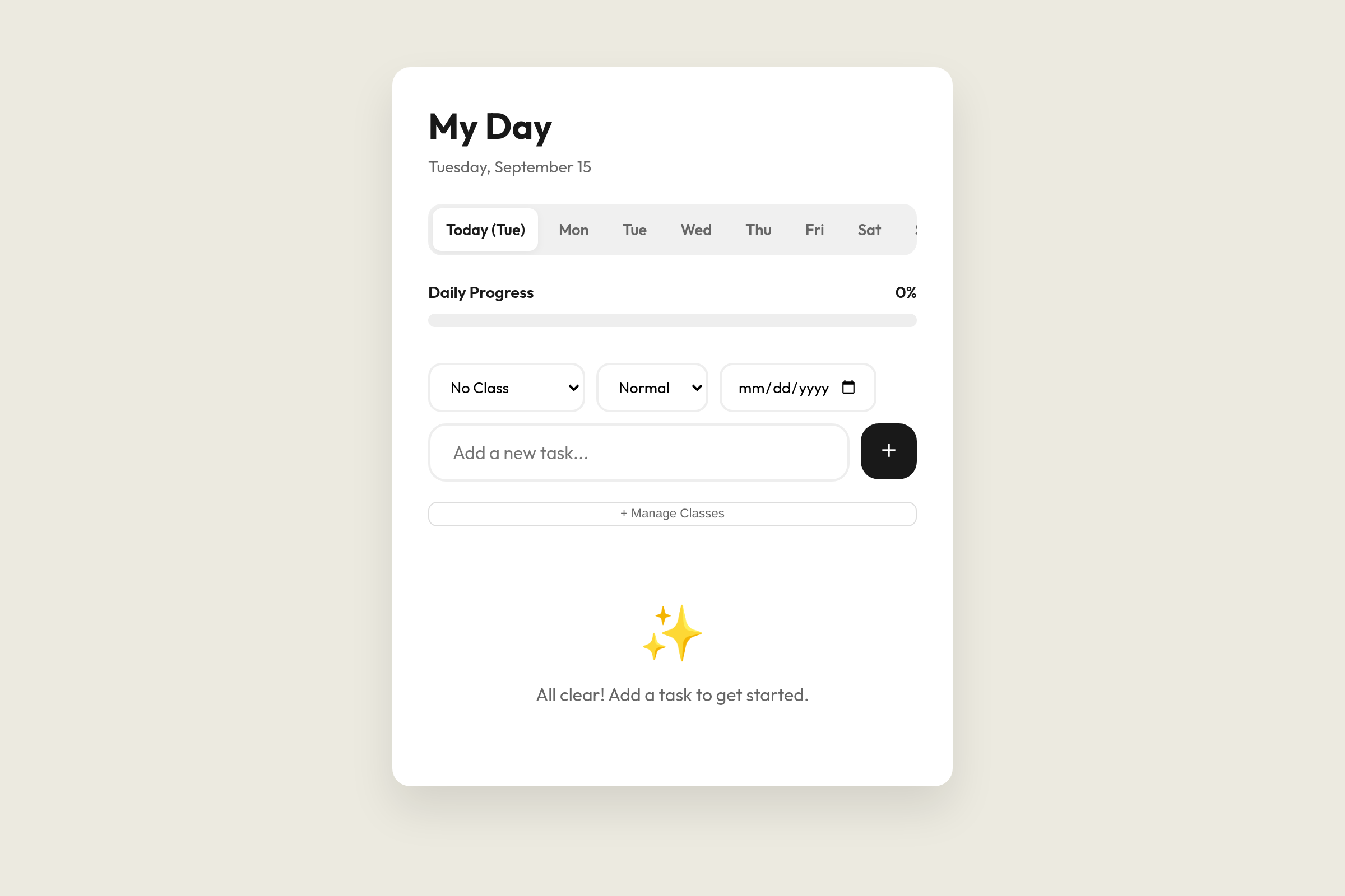 Vibrant Task Flow mini app