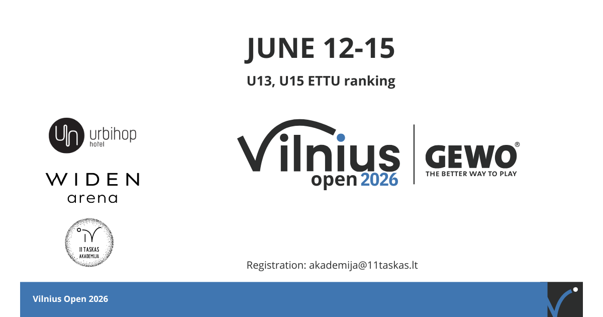 Vilnius Open 2026 (U15/U13 BS-GS)