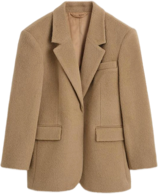 Brushed-Wool Blazer