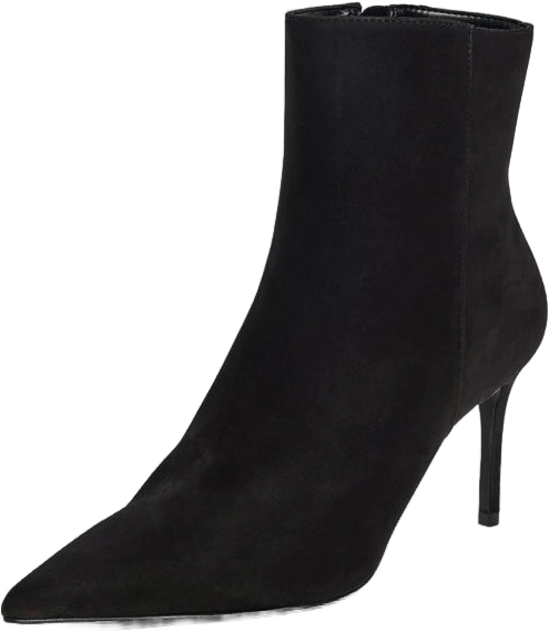 Mikki Suede Booties Black