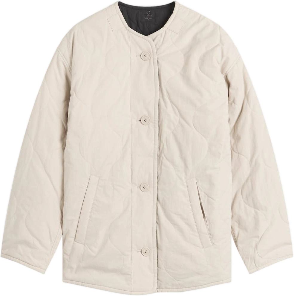 Women's Étoile Nesmae Quilted Jacket in Ecru, Size: FR 38 | END Clothing