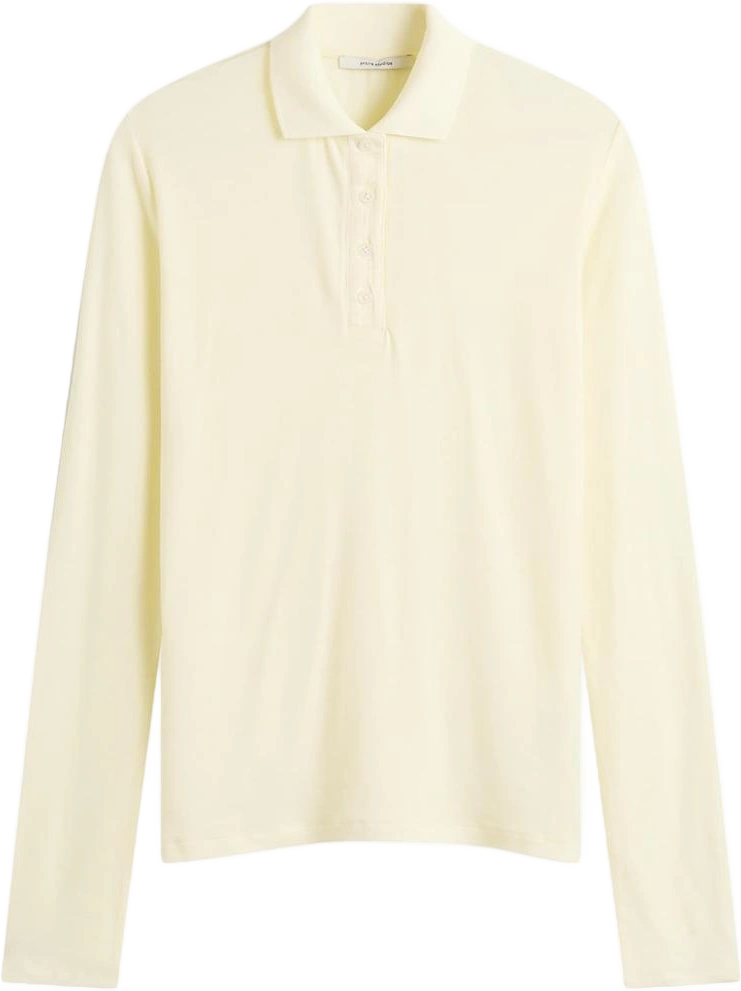 Women's Long Sleeve Polo in Limone, Size: XS | END Clothing