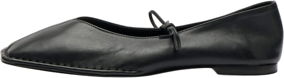 Women's Alohas Sway Leather Ballet Flats Shoes in Black, Size: EU 39 | END Clothing